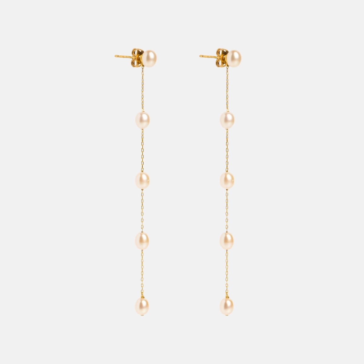 Delicate Pearl Drop Earrings