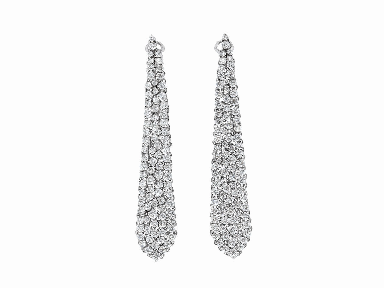 Diamond Earrings in 18K White Gold