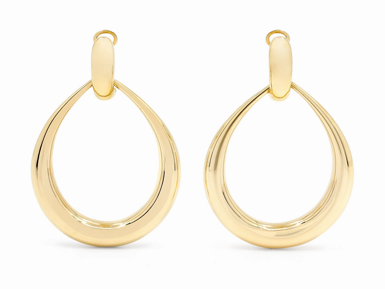 Door Knocker Earrings in 18K Gold, by Beladora