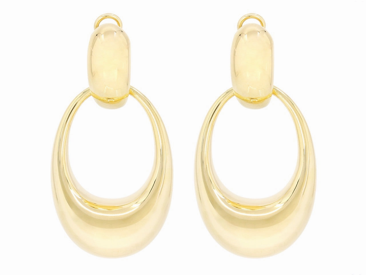 Door Knocker Earrings in 18K Gold, by Beladora