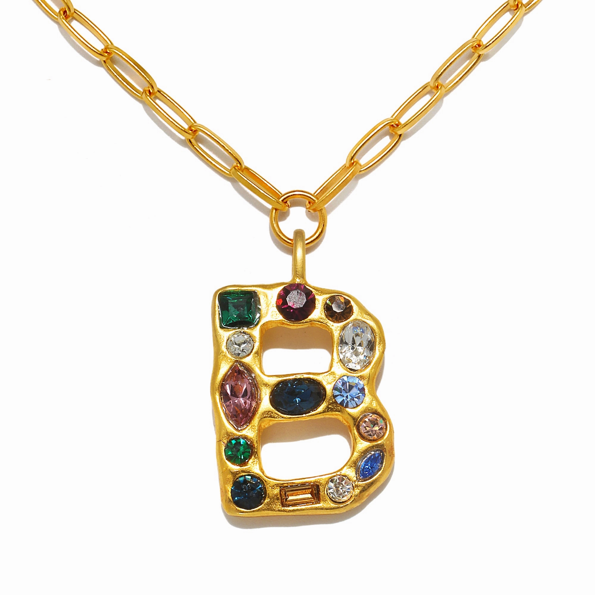Emilie Gem Initial Necklace