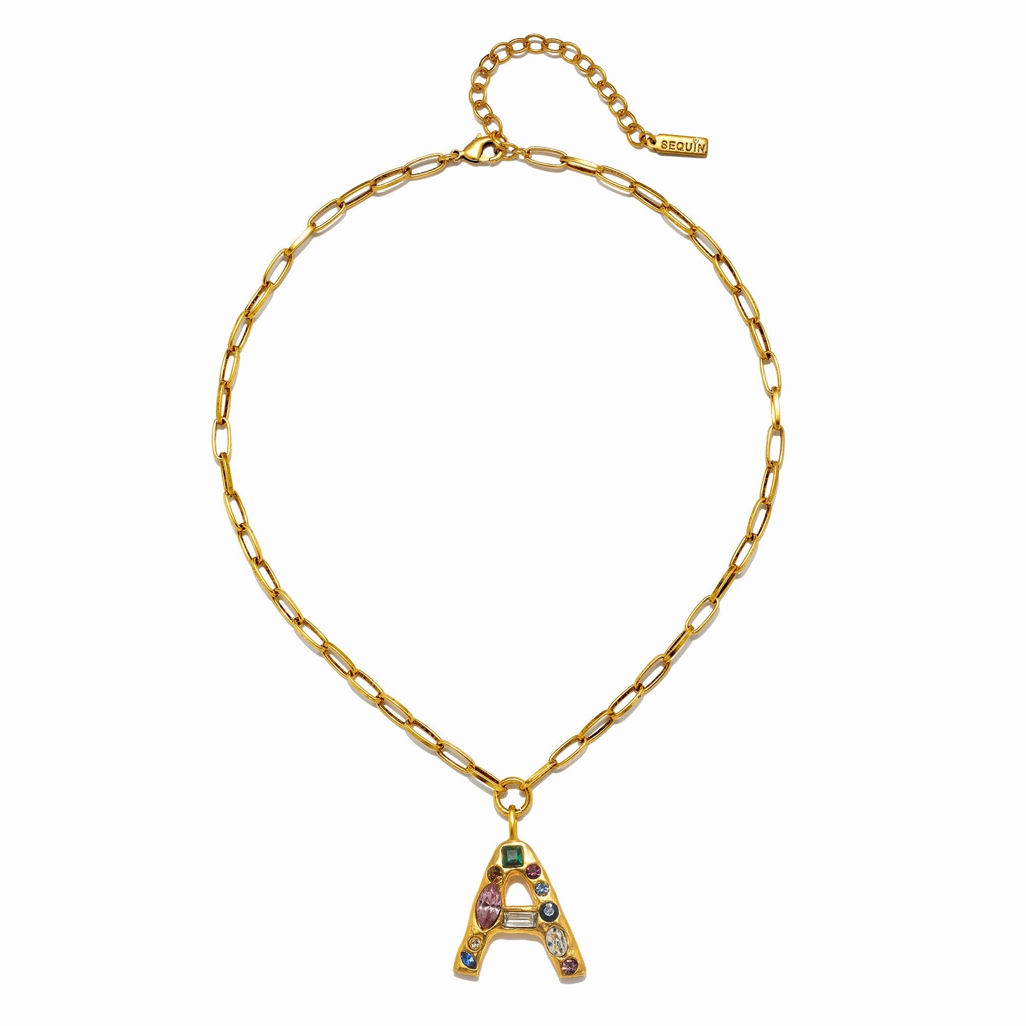 Emilie Gem Initial Necklace