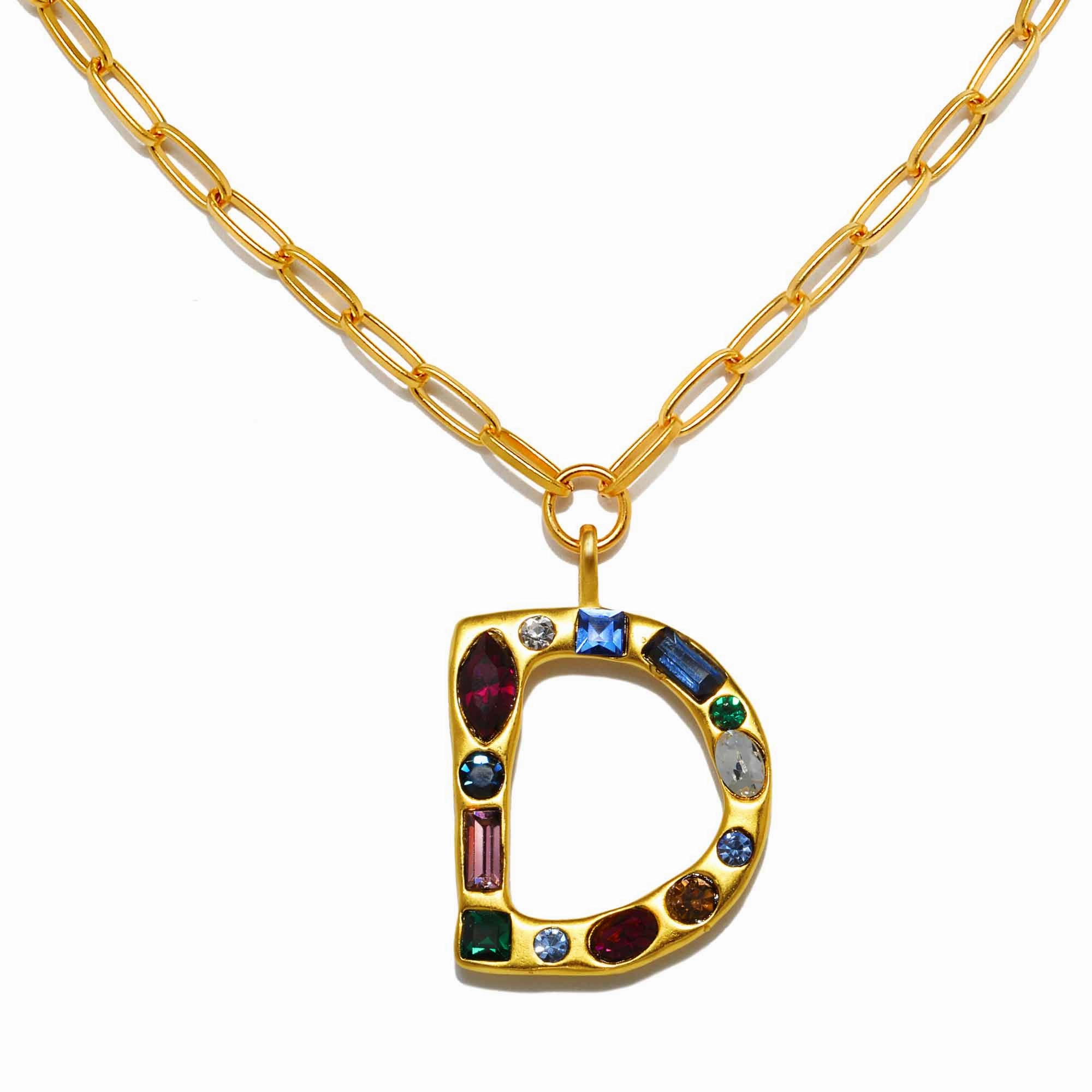 Emilie Gem Initial Necklace