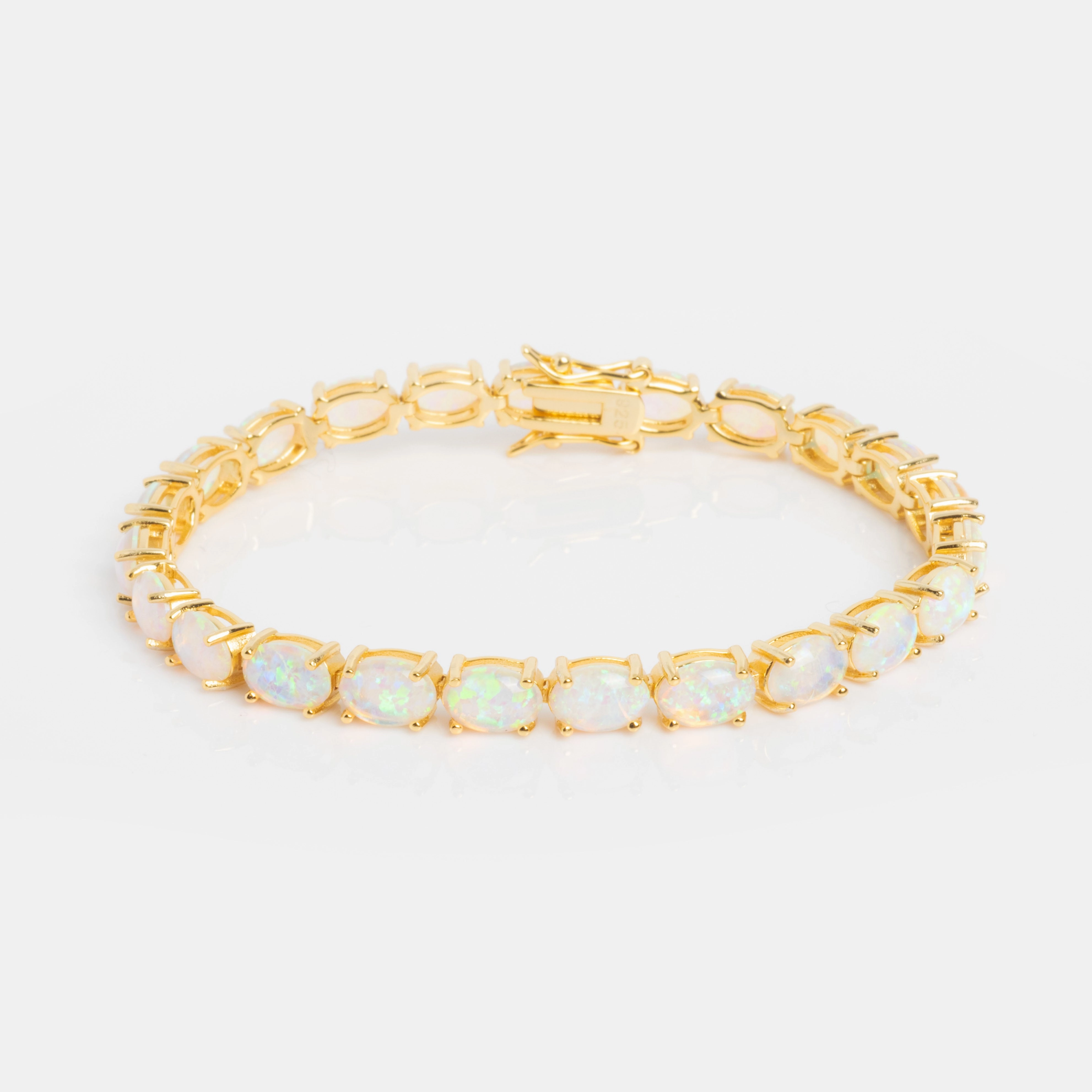 Eternal Blue Opal Tennis Bracelet