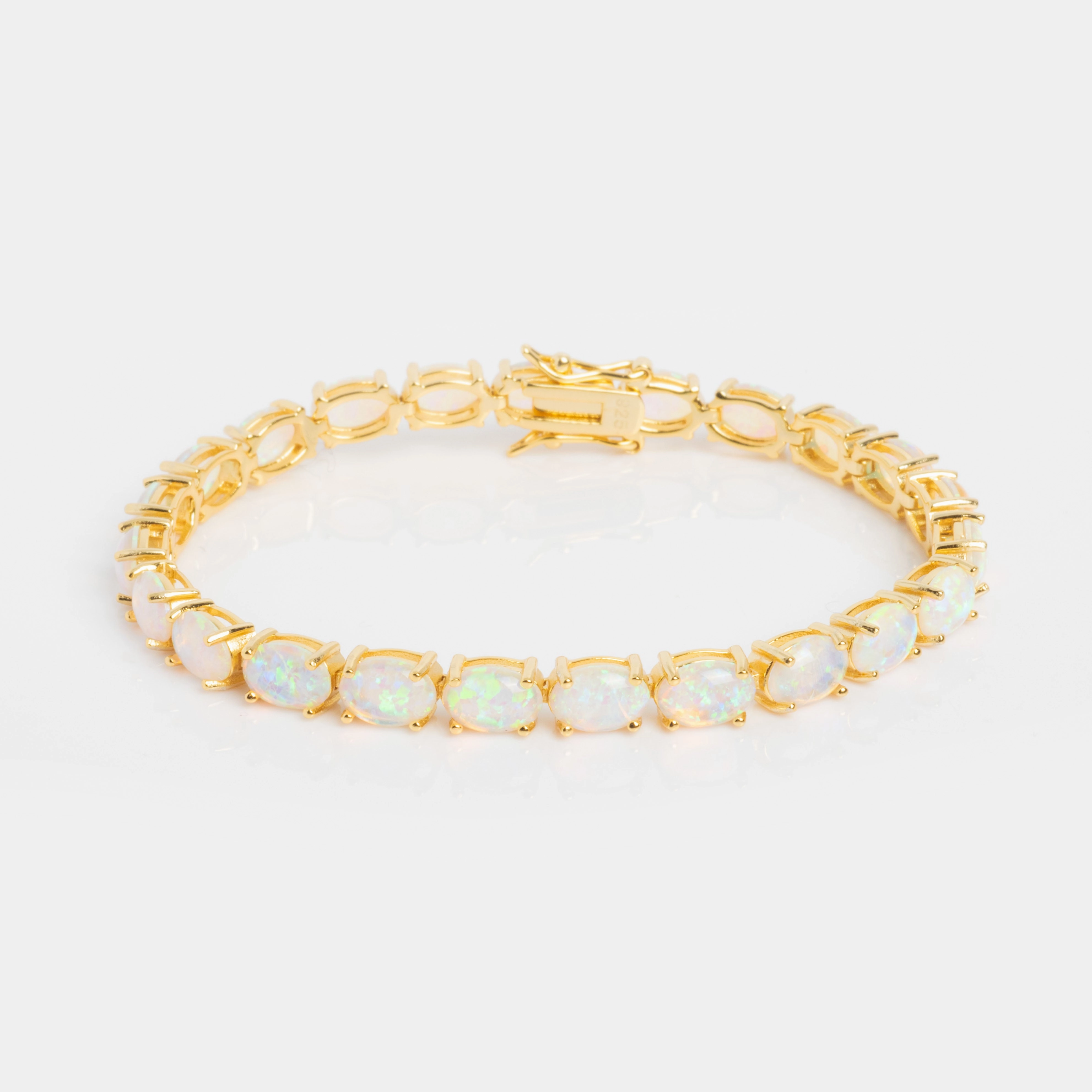 Eternal Blue Opal Tennis Bracelet