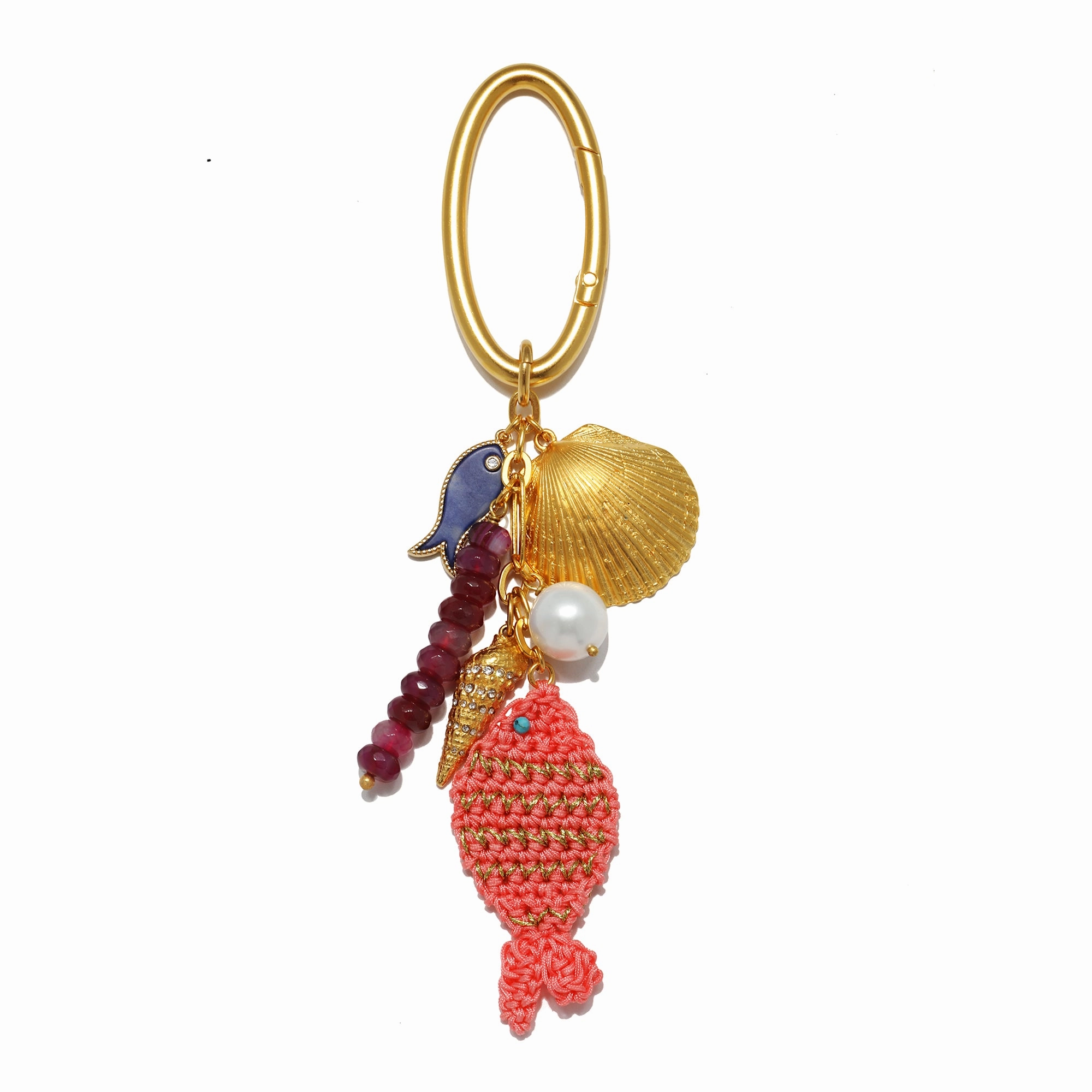 Fish Crochet Bag Charm