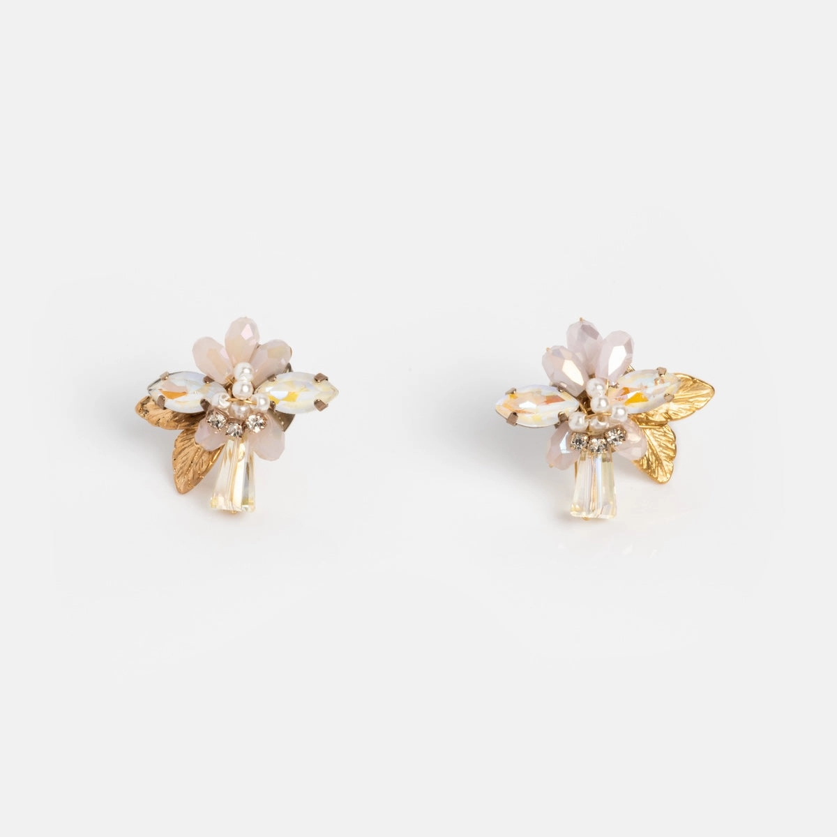 Flora Crystal Cluster Earrings