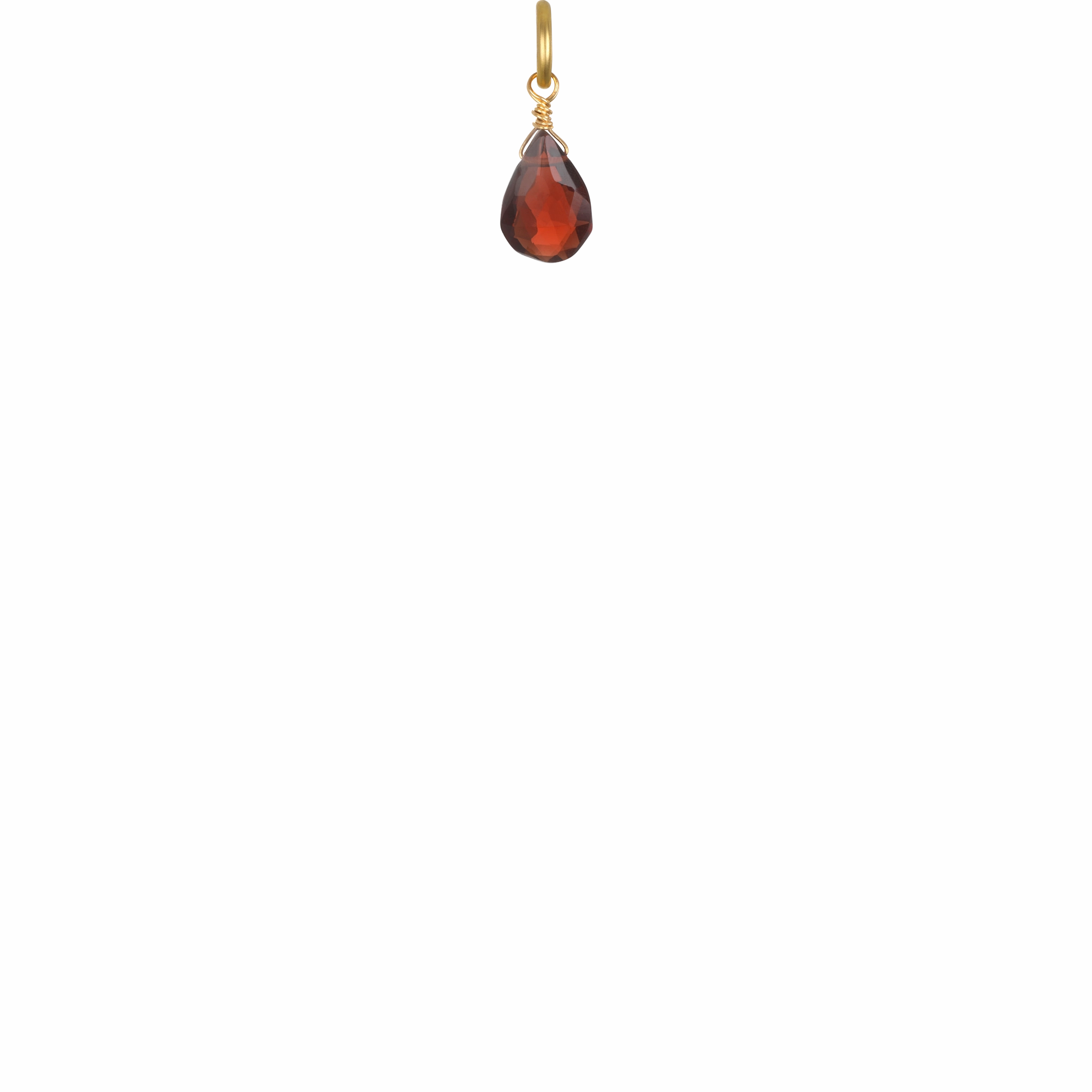 Garnet Briolette - January Birthstone
