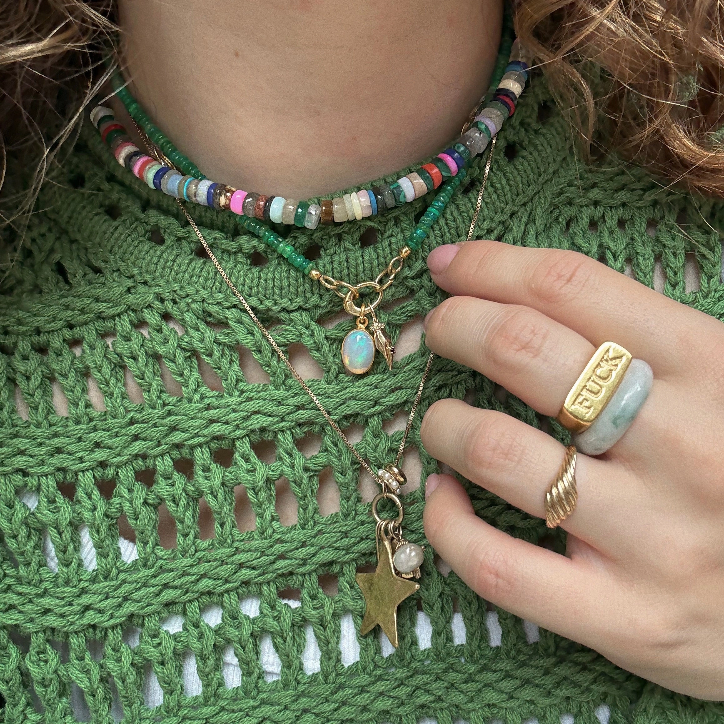 Gemstone Charms by Anokhi Green