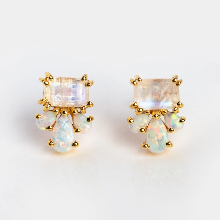 Gemstone Empress Stud Earrings