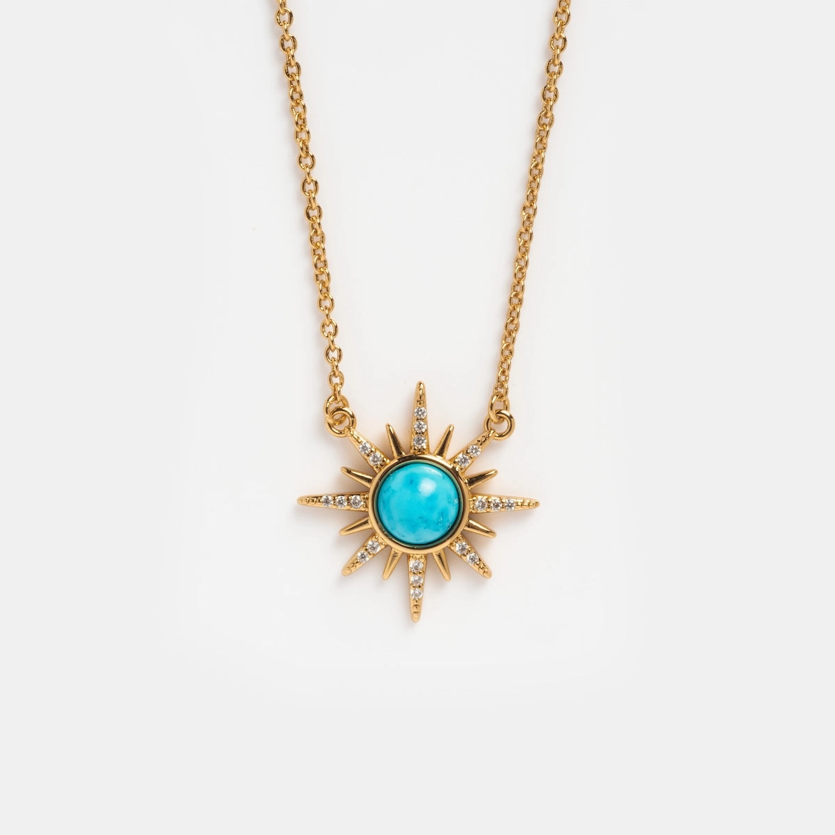 Gemstone Starburst Necklace