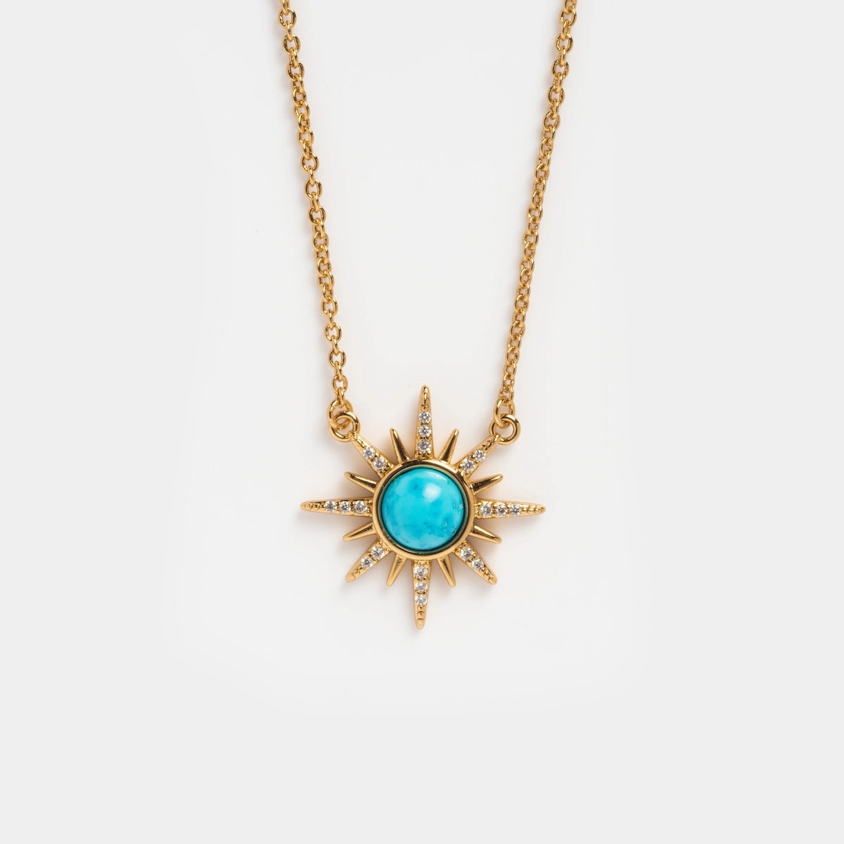 Gemstone Starburst Necklace