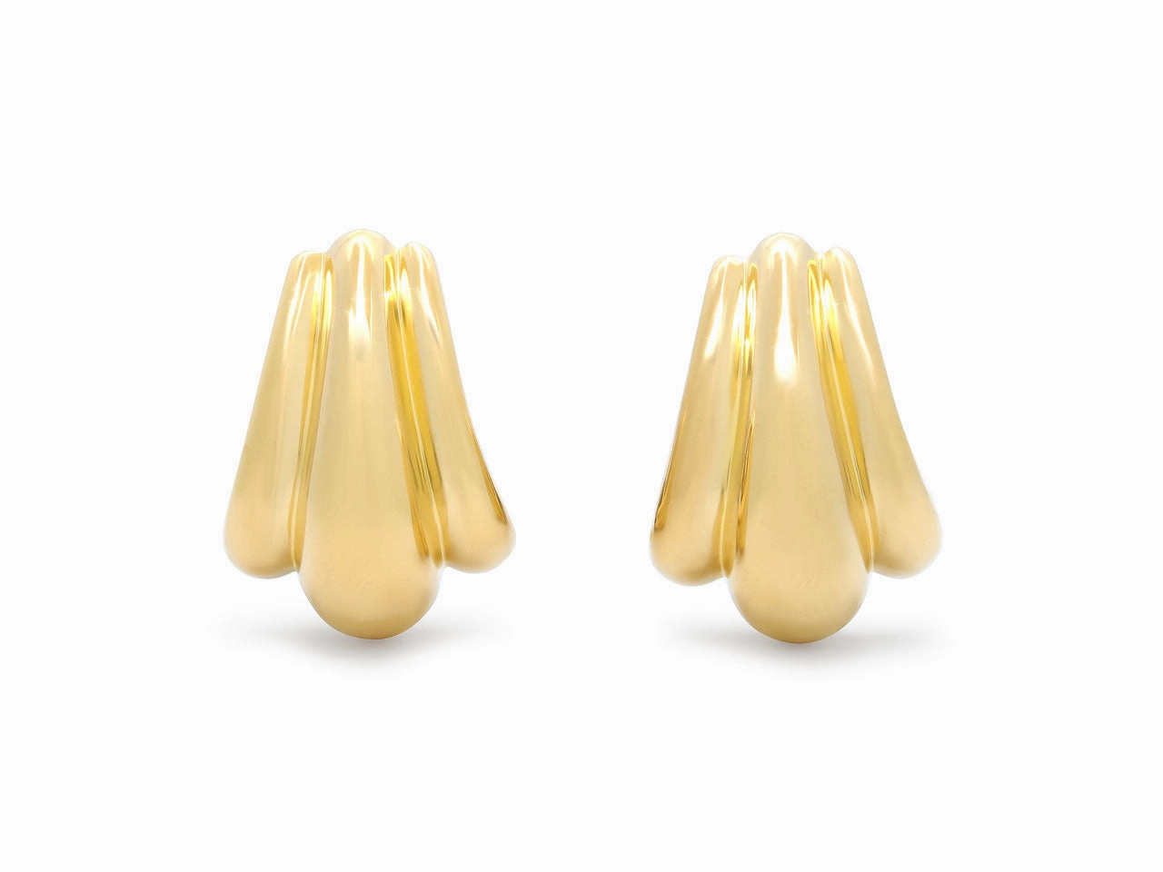 Half-Hoop Earrings in 18K Gold, by Dankner