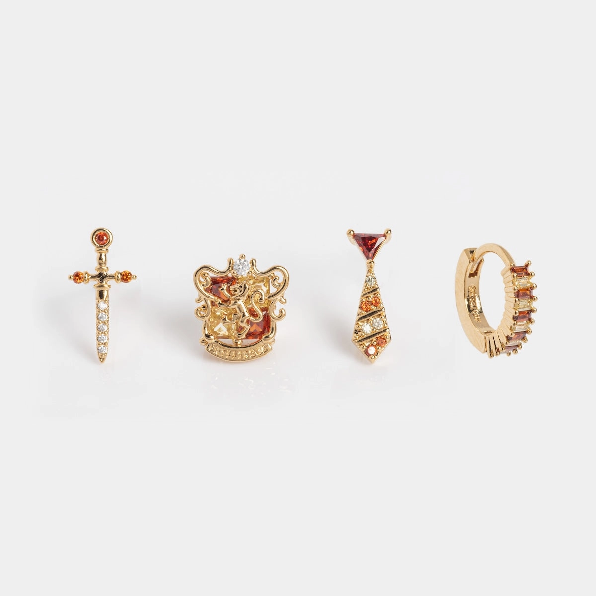 Harry Potter Gryffindor House Earring Set