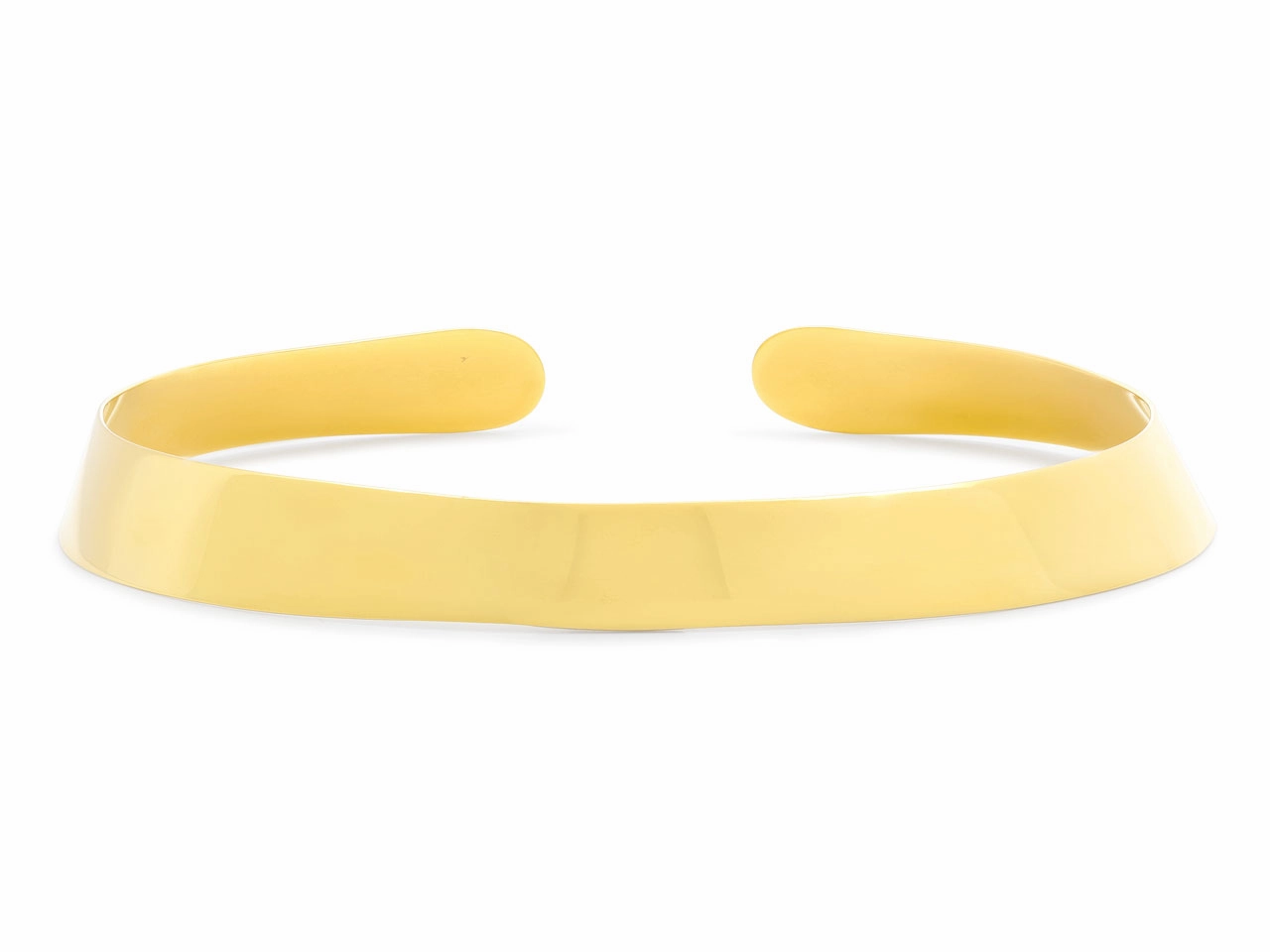 High Polish Gold Choker in 18K Gold