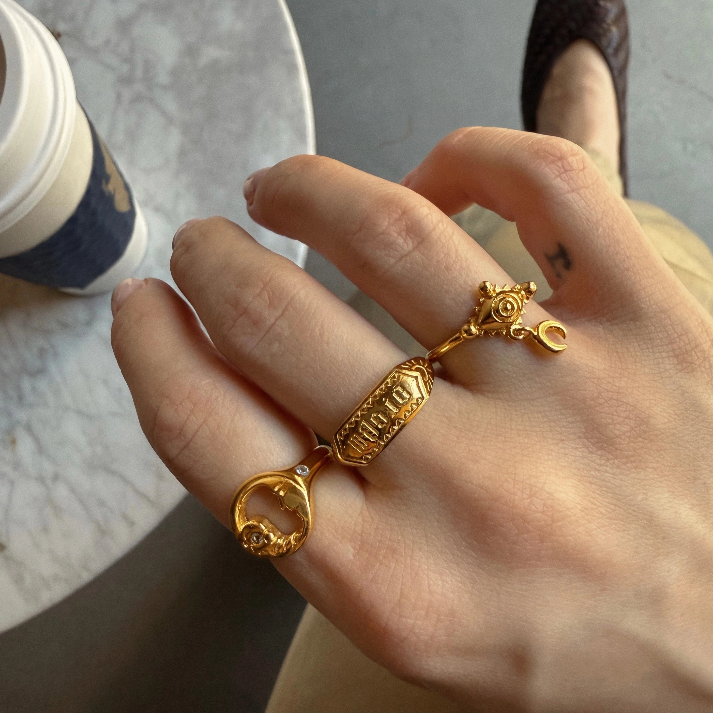 Hunt of Hounds x Local Eclectic Moonbeam Ring