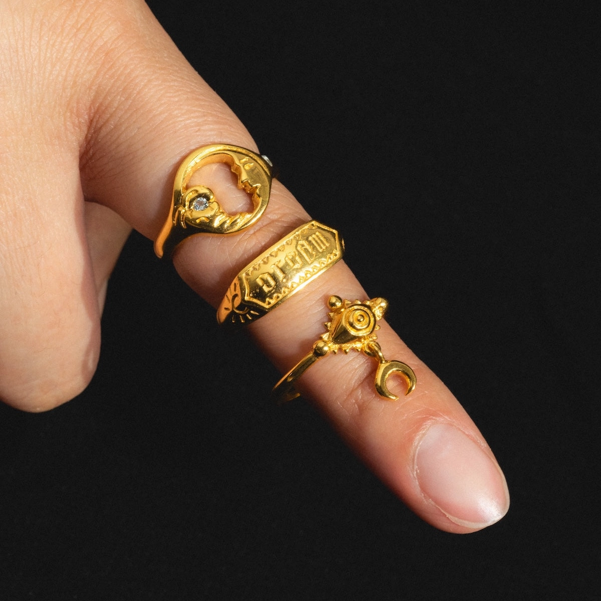 Hunt of Hounds x Local Eclectic Moonbeam Ring