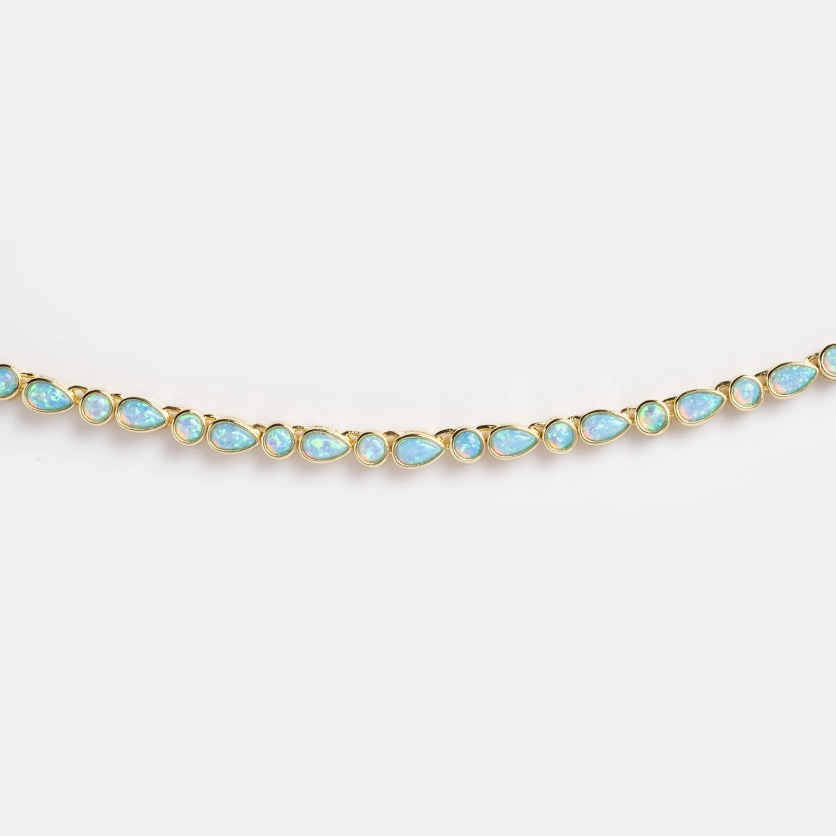 Isla Blue Opal Tennis Necklace