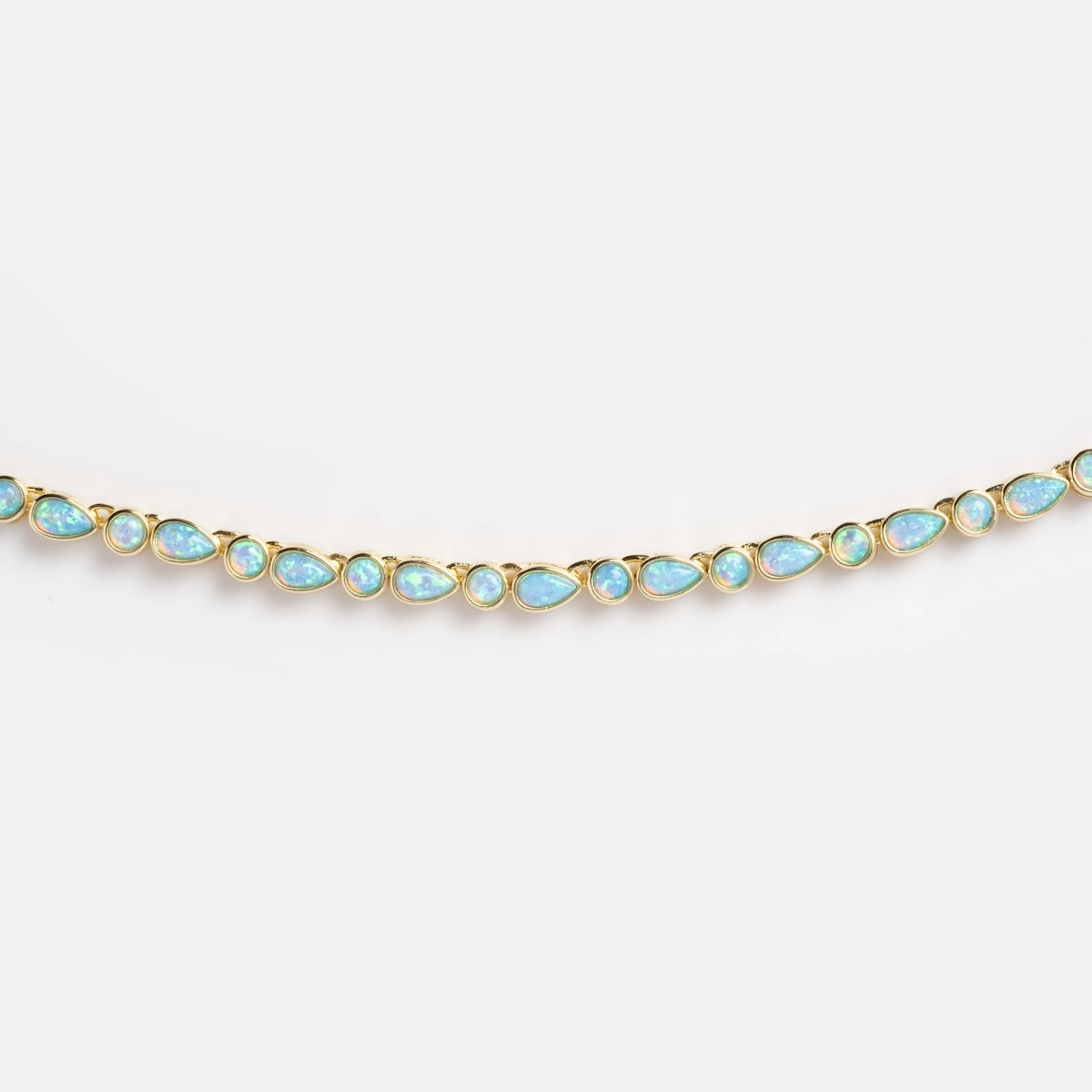 Isla Blue Opal Tennis Necklace