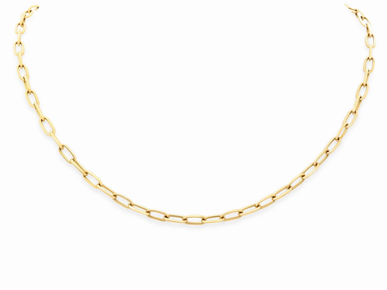 Italian Cable Link Chain in 18K Gold, 16 Inches, by Beladora
