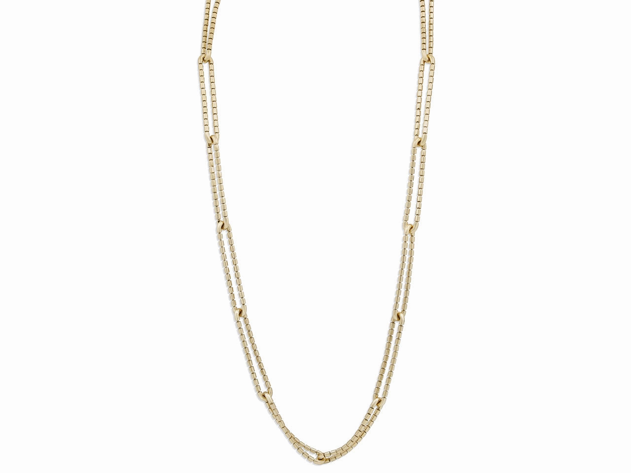 Italian Gold Flexible Link Chain Necklace in 18K Gold, by Beladora