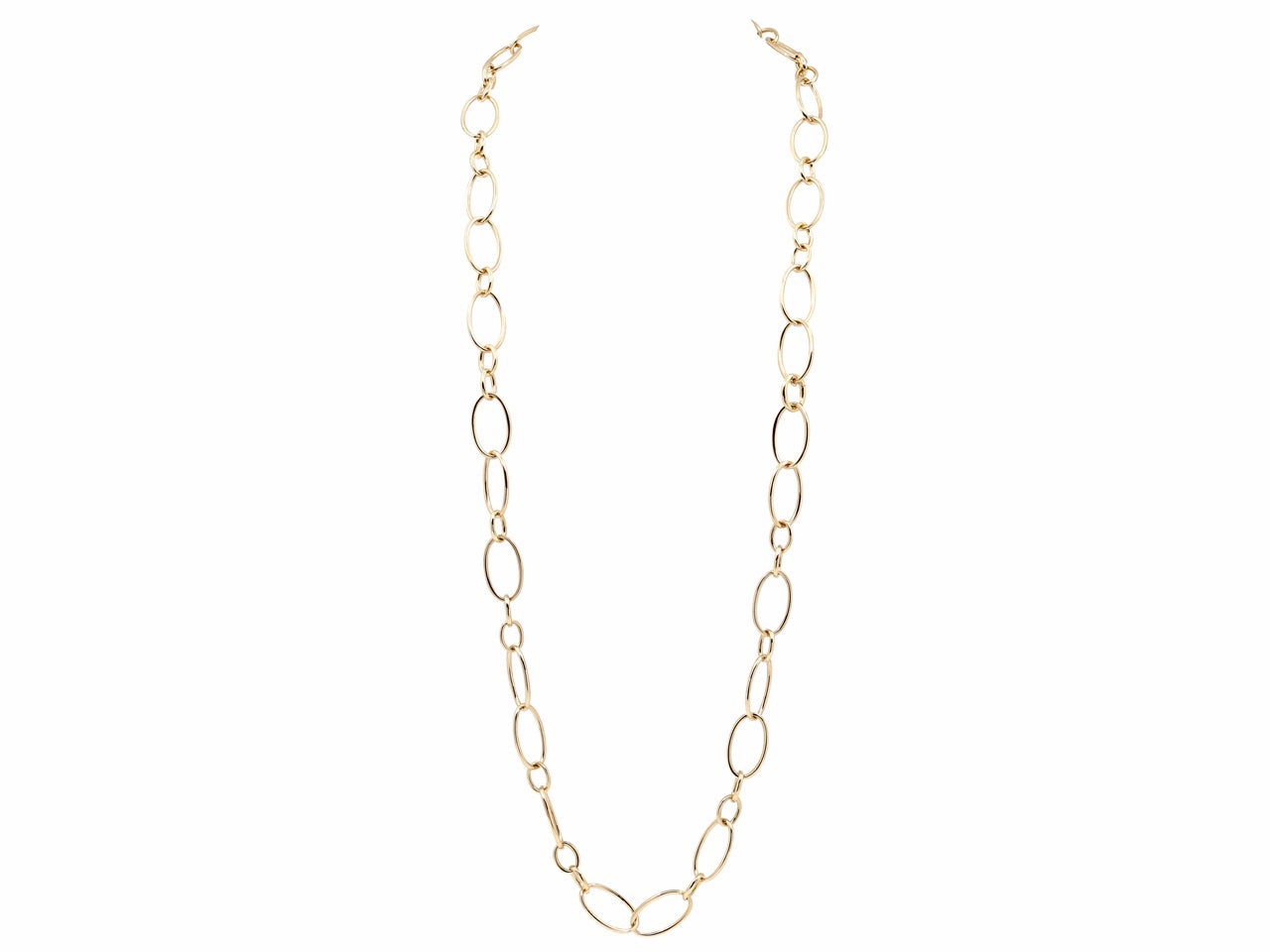 Italian Oval Link Gold Chain in 18K, by Beladora