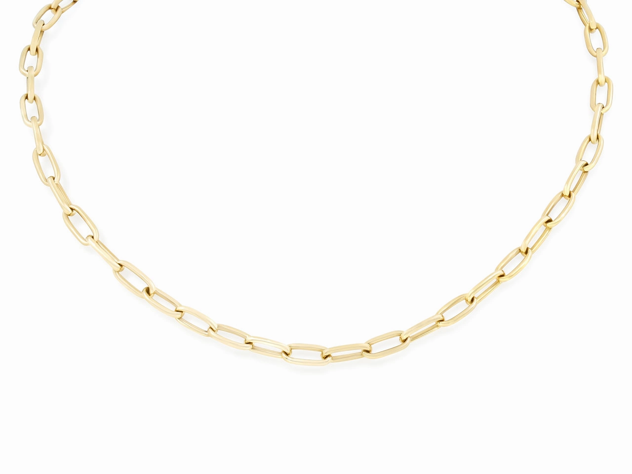 Italian Oval Link Gold Chain in 18K Gold, by Beladora