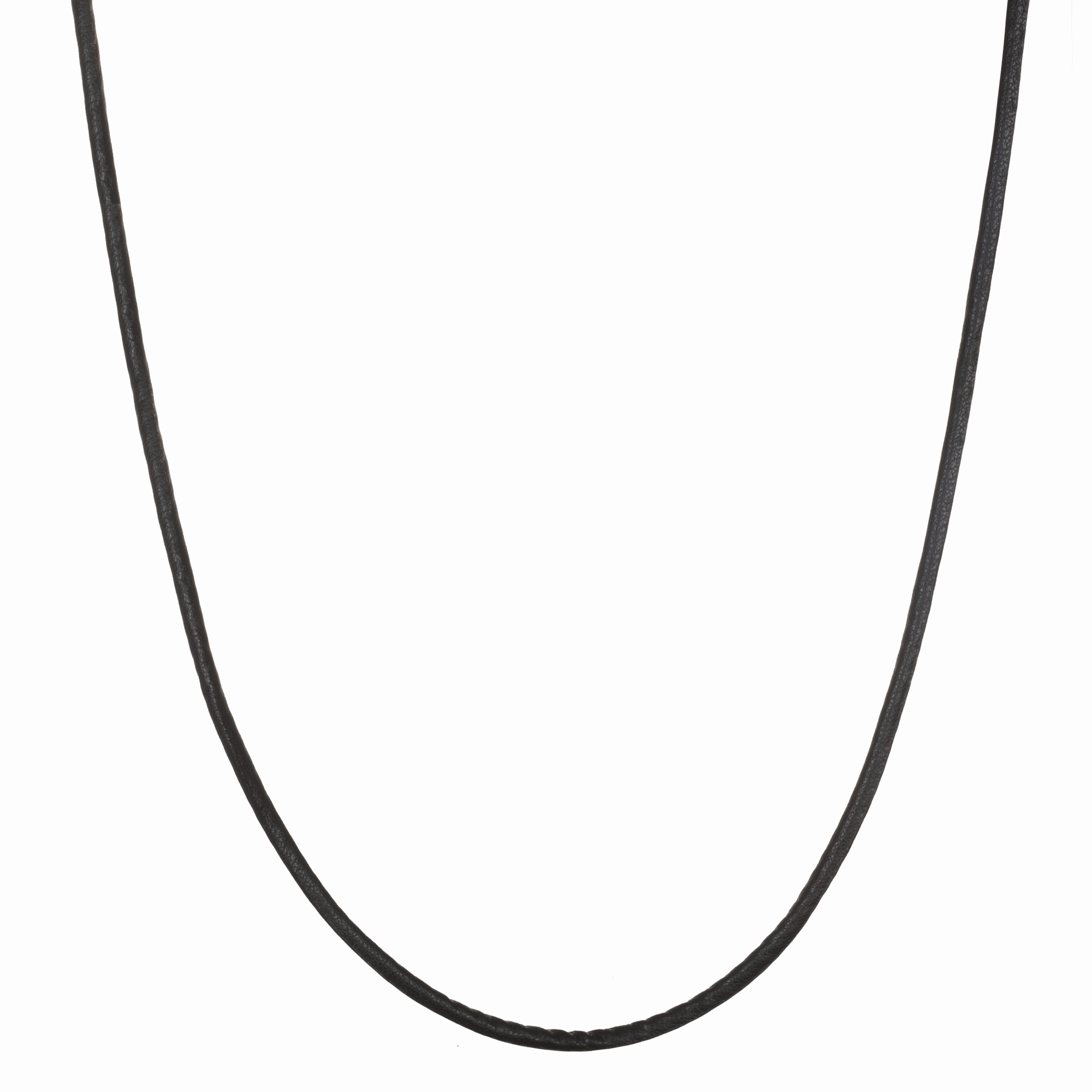 Leather Cord Choker Necklace- 14"