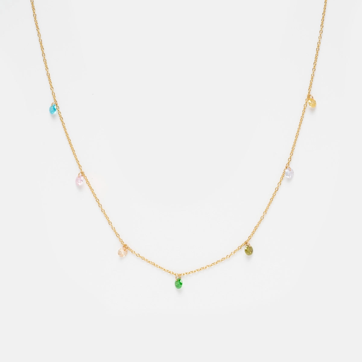 Lillian Rainbow Zircon Necklace
