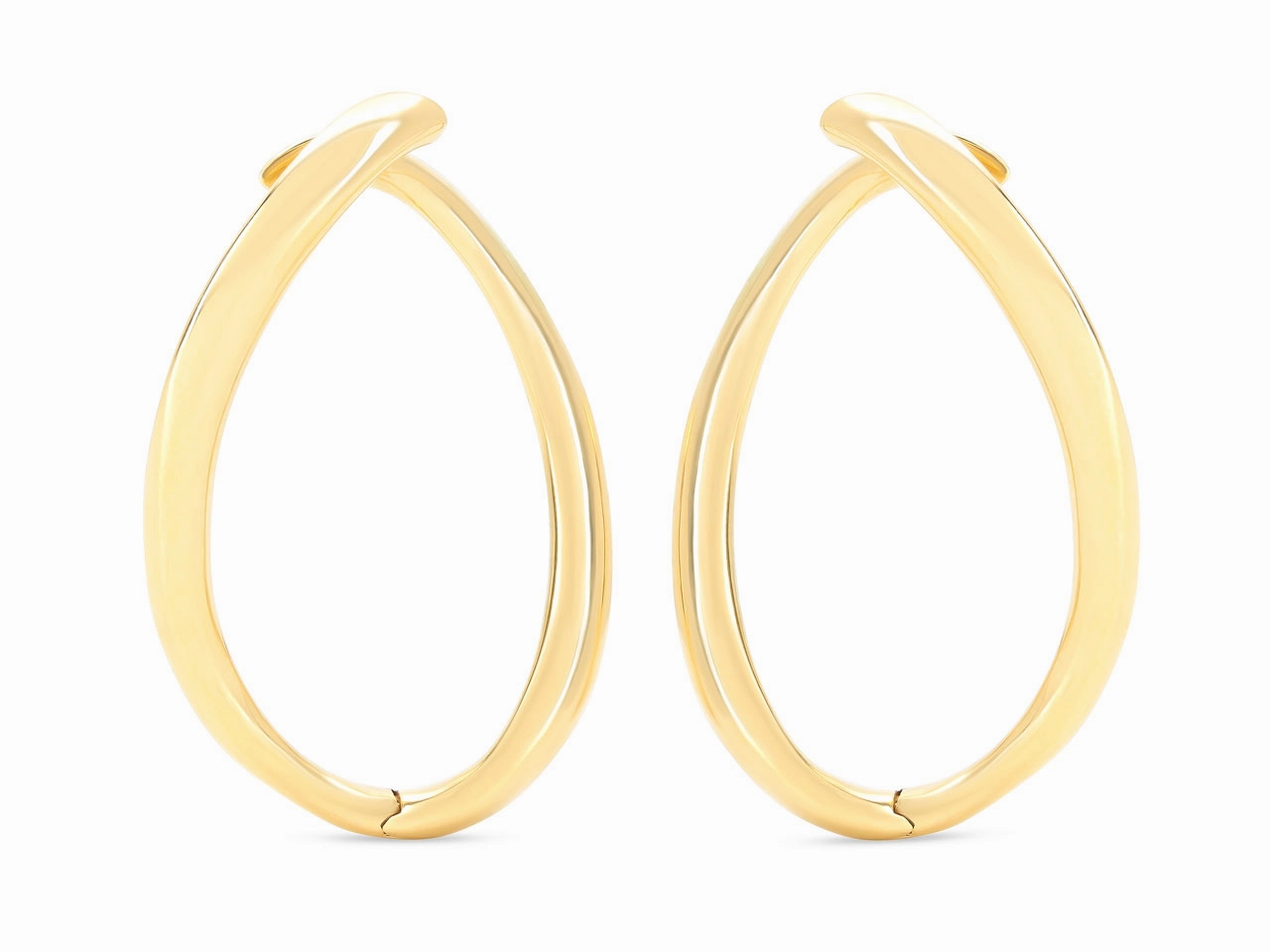 Loop Earrings in 18K Gold, by Beladora