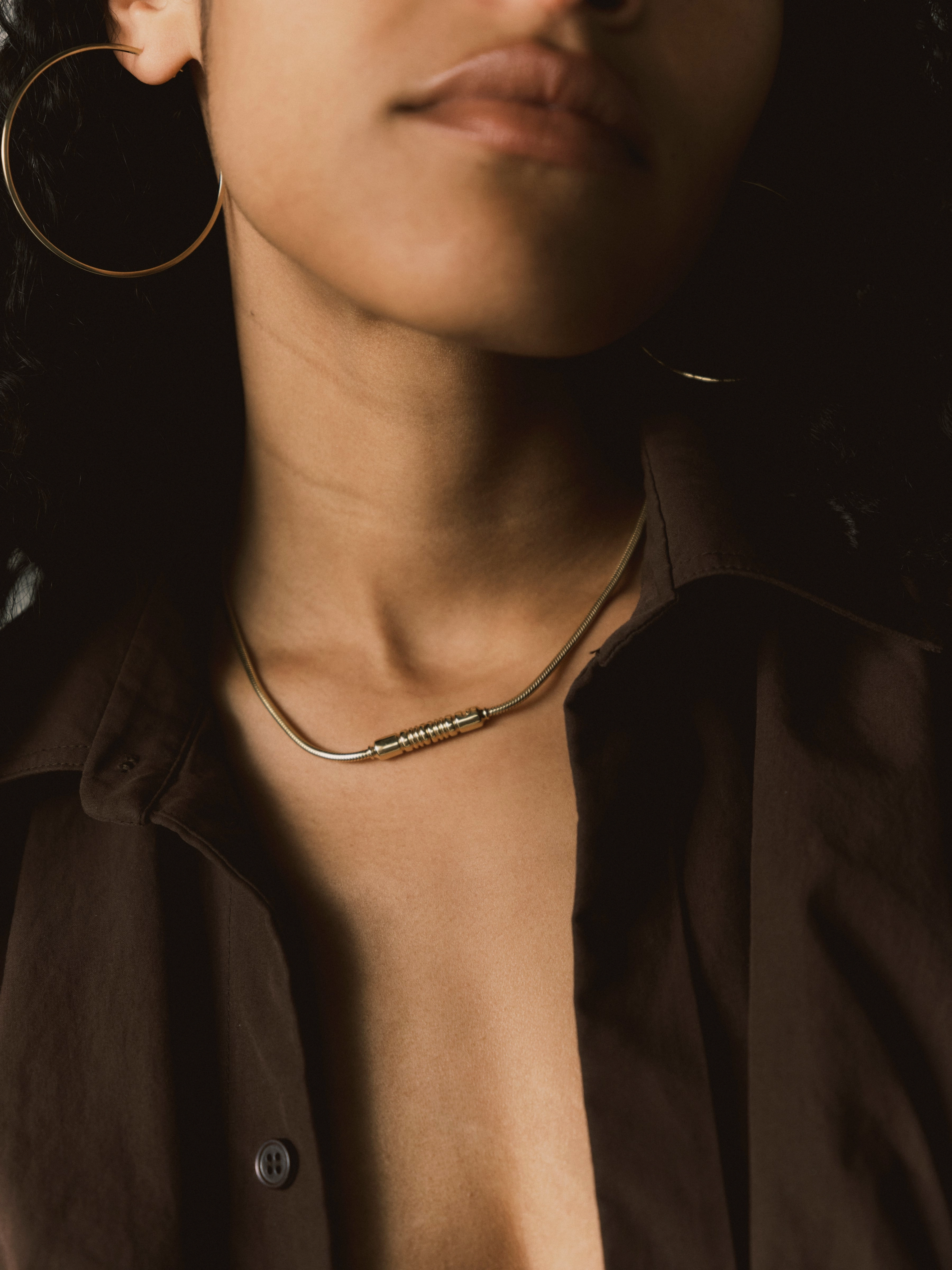 Maddie Large Thin Hoop Earrings