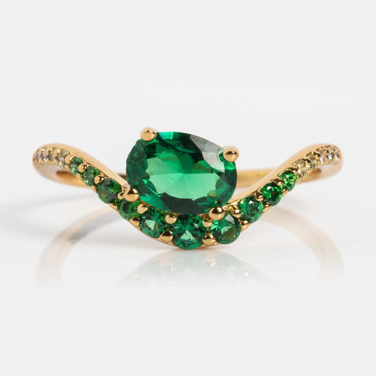 Main Character Floating Ombre Birthstone Ring