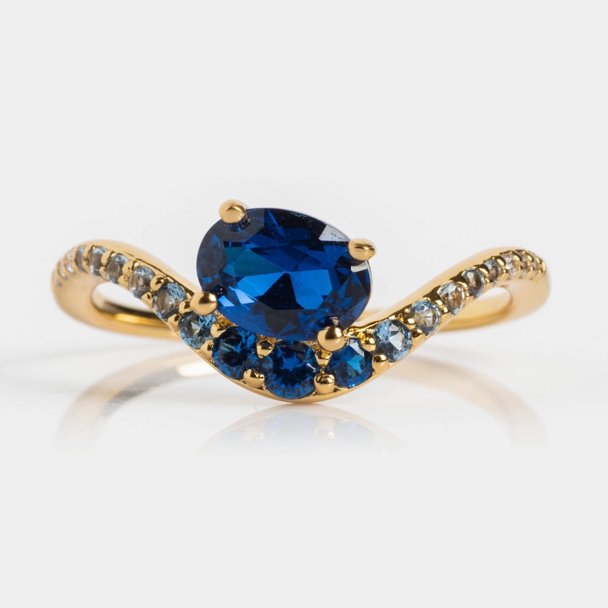 Main Character Floating Ombre Birthstone Ring