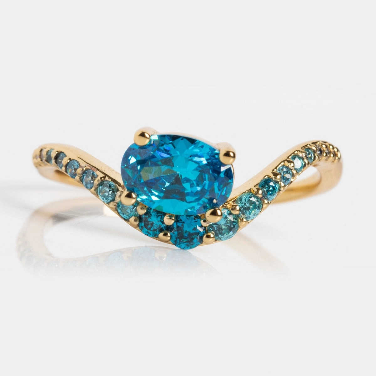 Main Character Floating Ombre Birthstone Ring