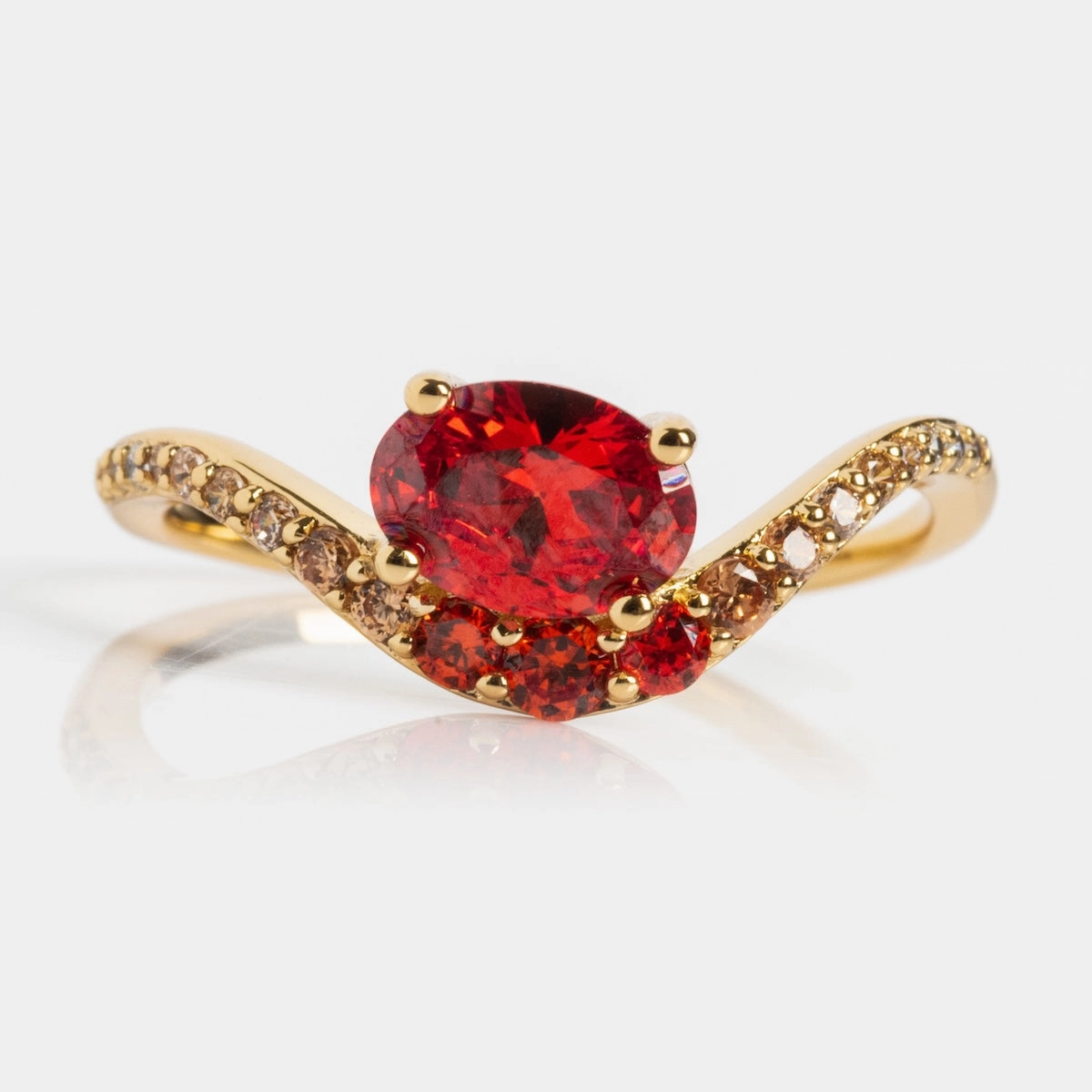 Main Character Floating Ombre Birthstone Ring