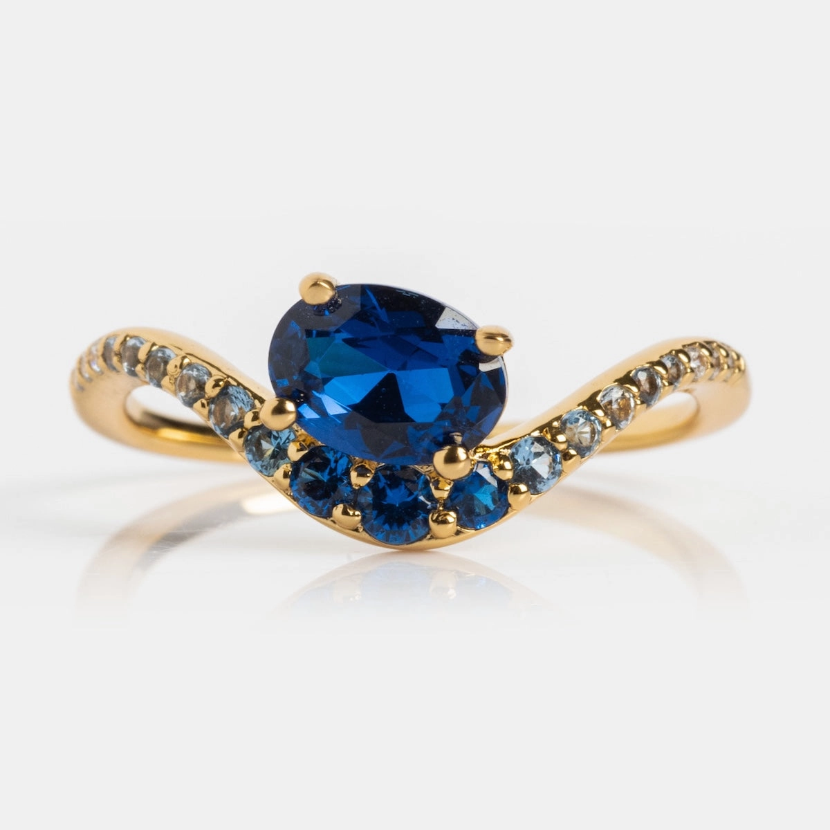 Main Character Floating Ombre Birthstone Ring