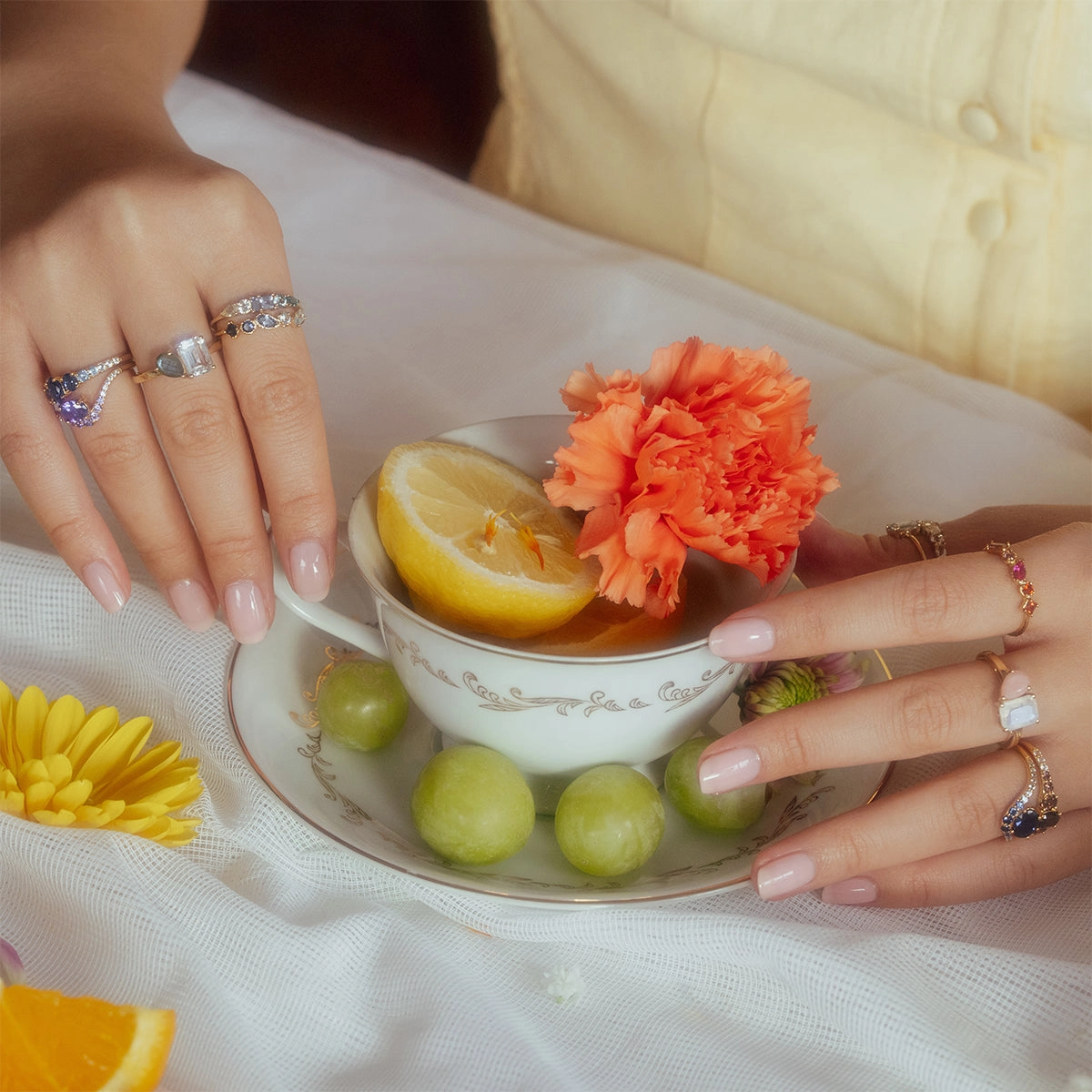 Main Character Floating Ombre Birthstone Ring