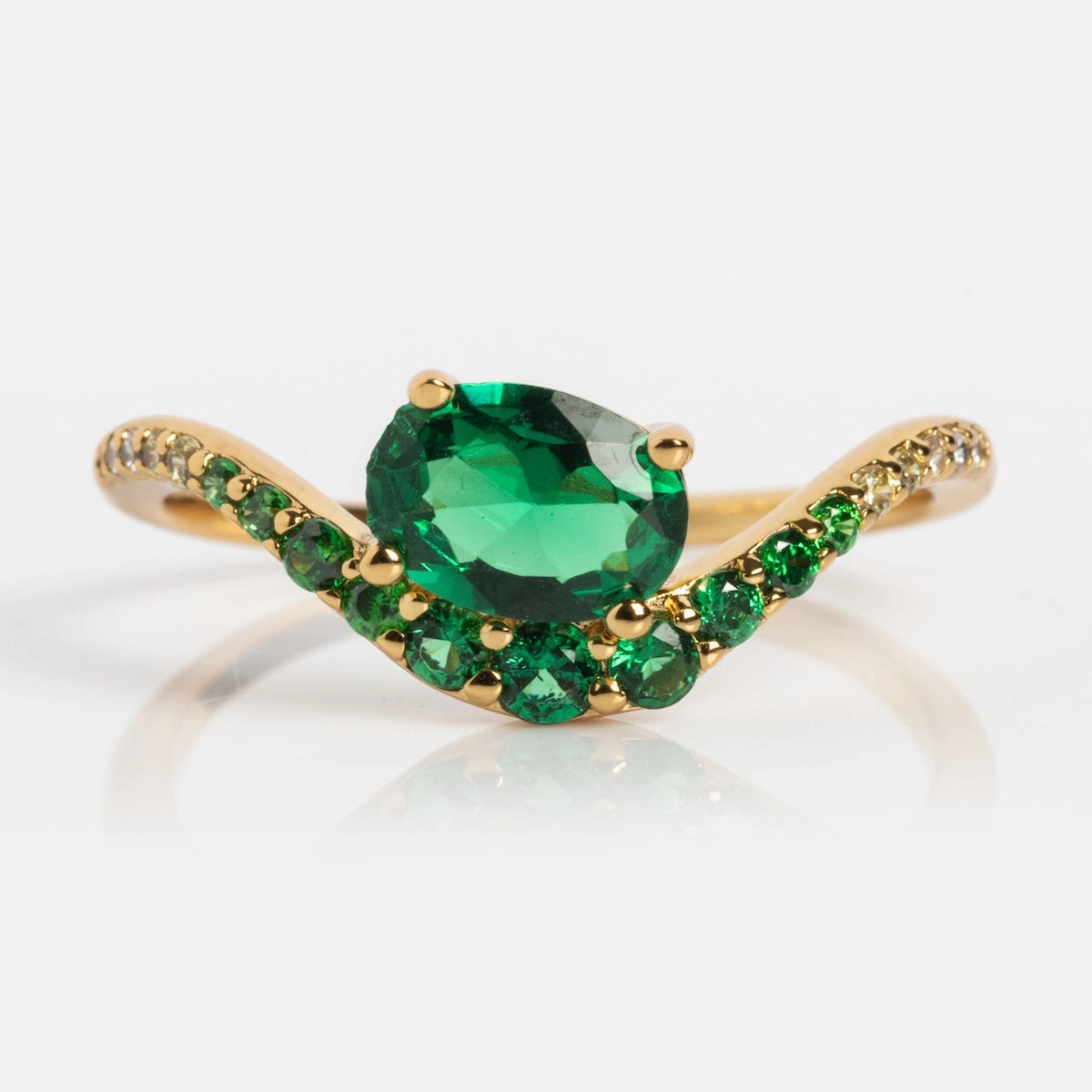 Main Character Floating Ombre Birthstone Ring