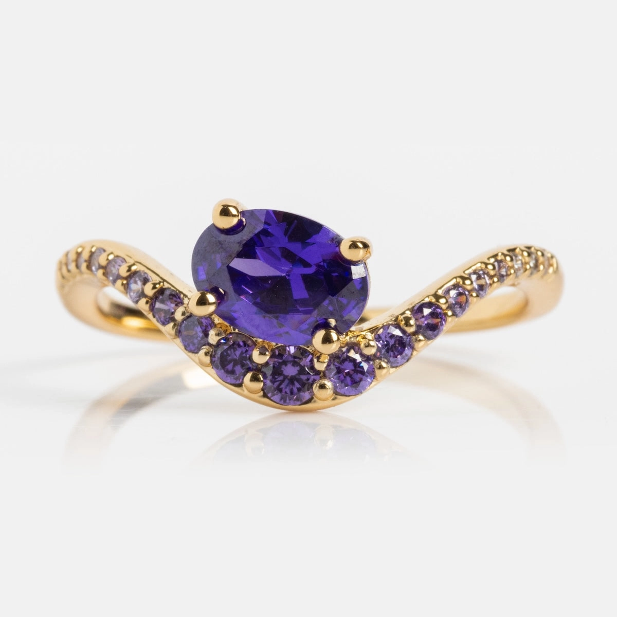 Main Character Floating Ombre Birthstone Ring