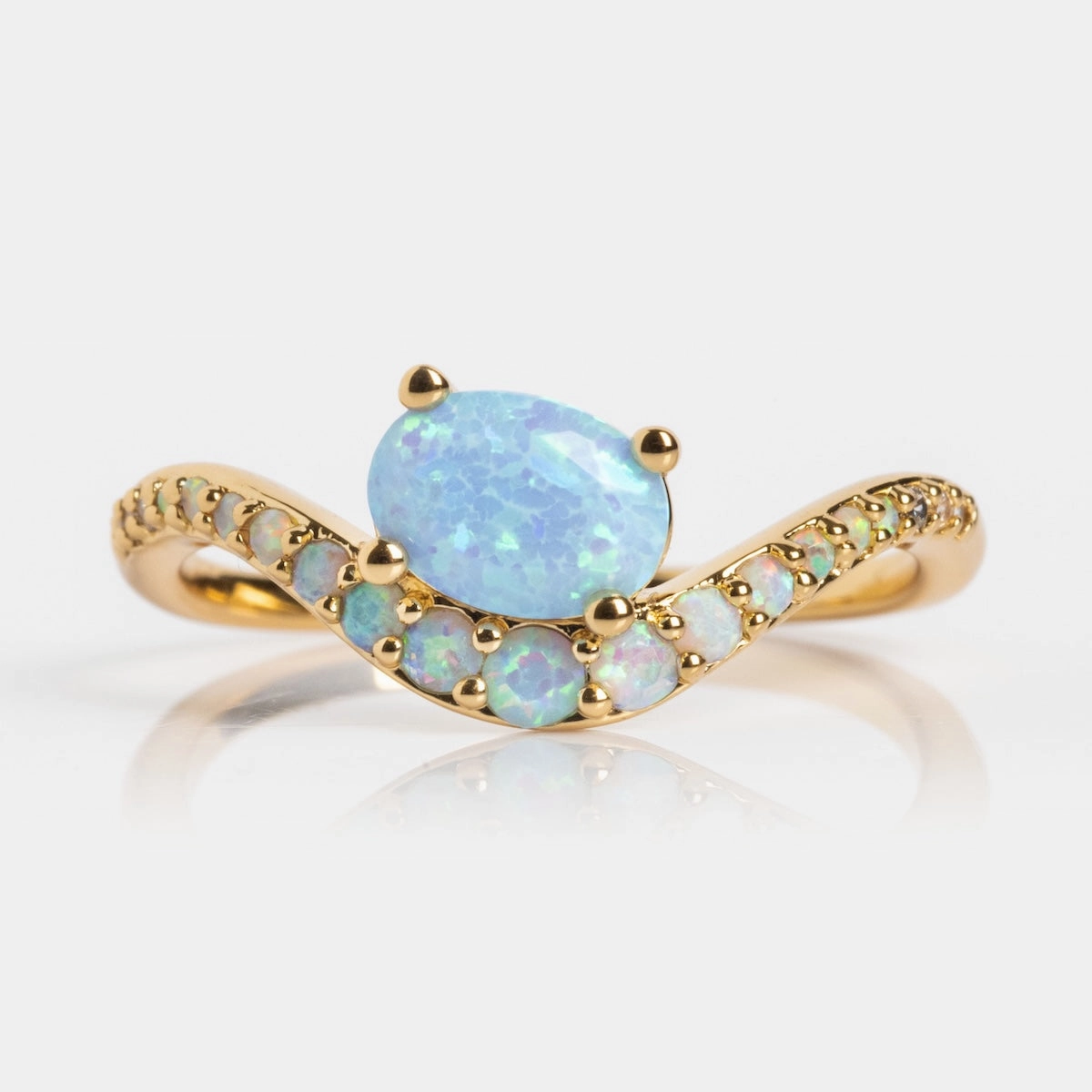Main Character Floating Ombre Birthstone Ring