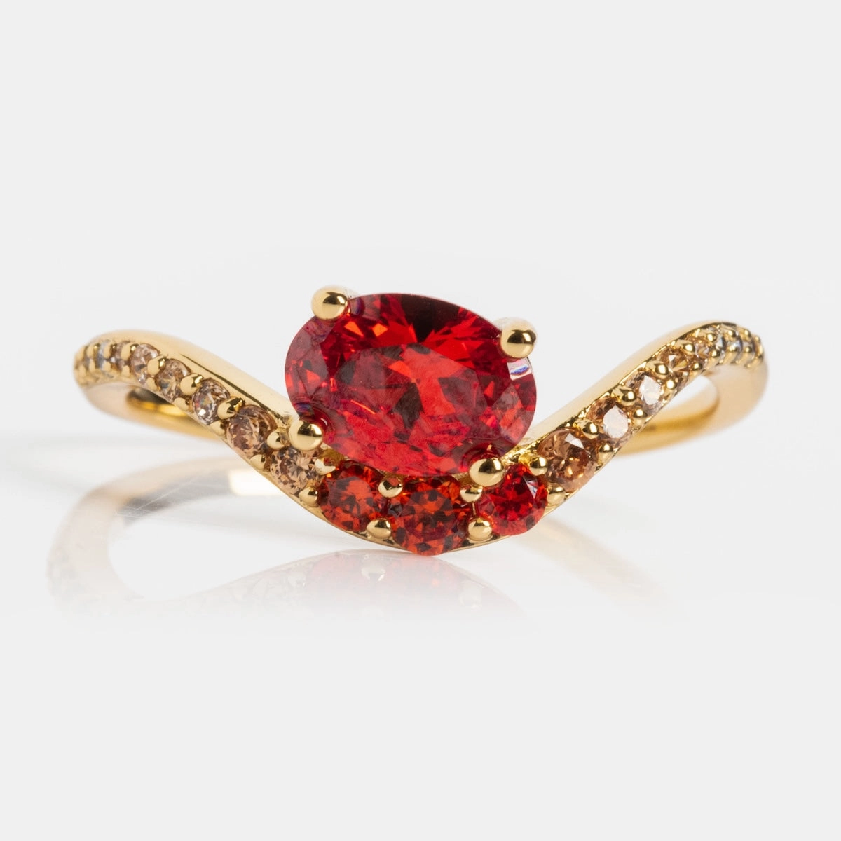 Main Character Floating Ombre Birthstone Ring