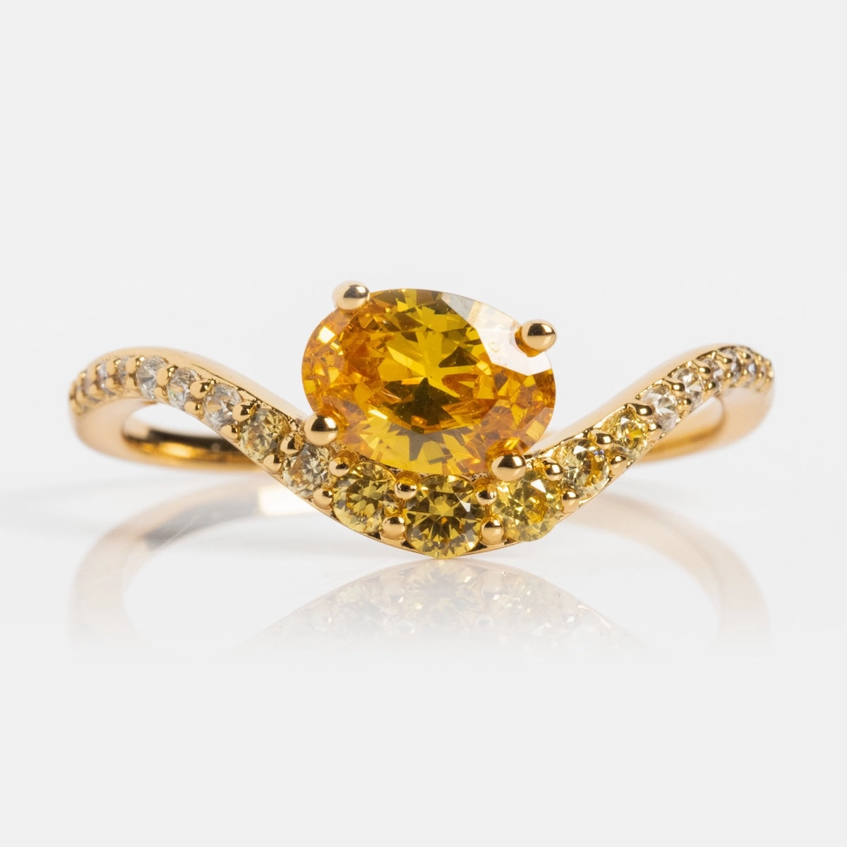 Main Character Floating Ombre Birthstone Ring