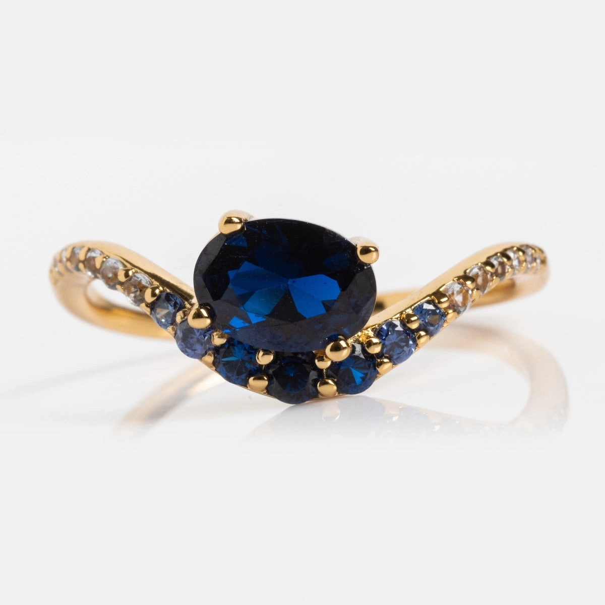 Main Character Floating Ombre Birthstone Ring