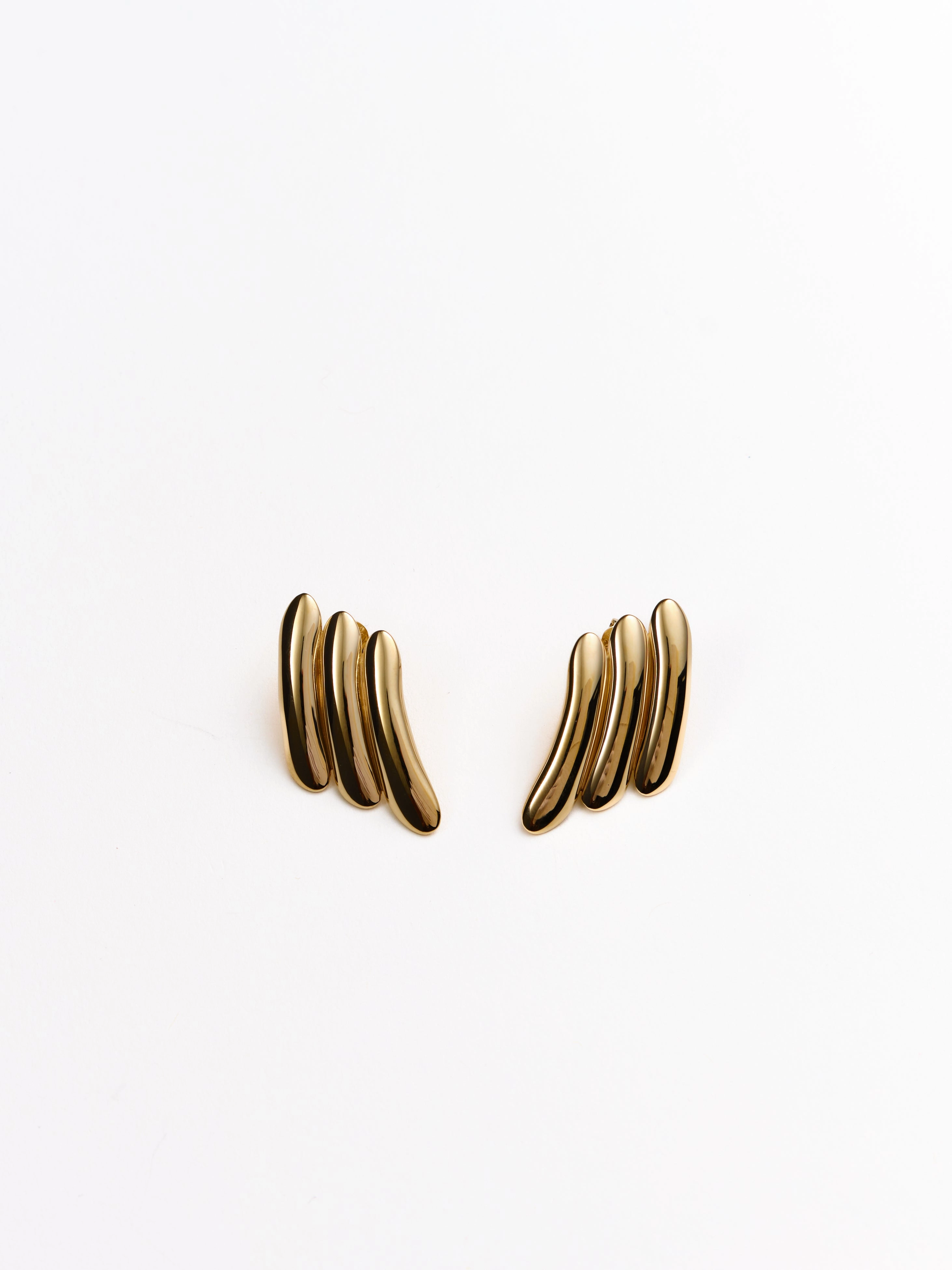 Maxime Large Ribbed Earrings