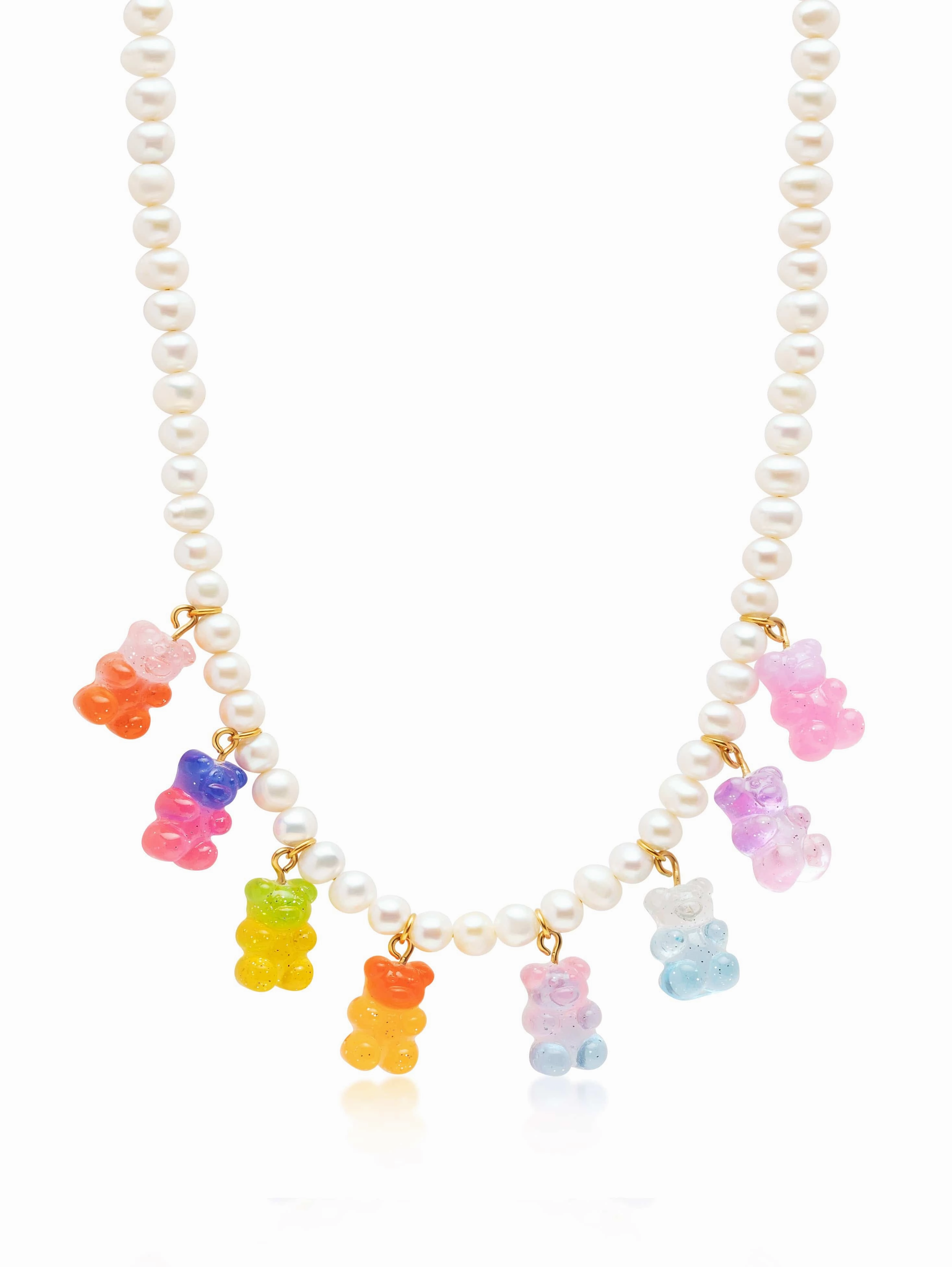 Men's Gummy Bear Pearl Necklace