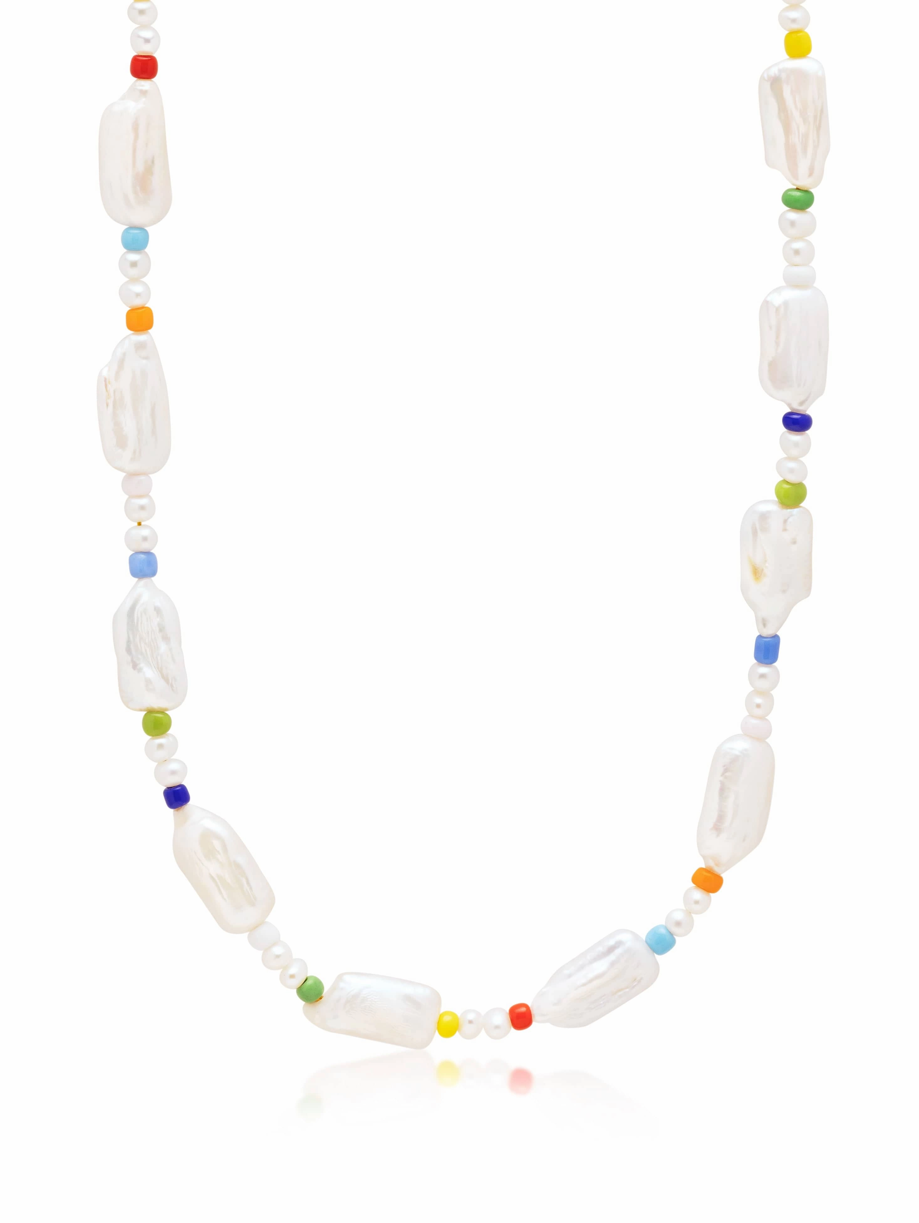 Men's Necklace with Elongated Pearls