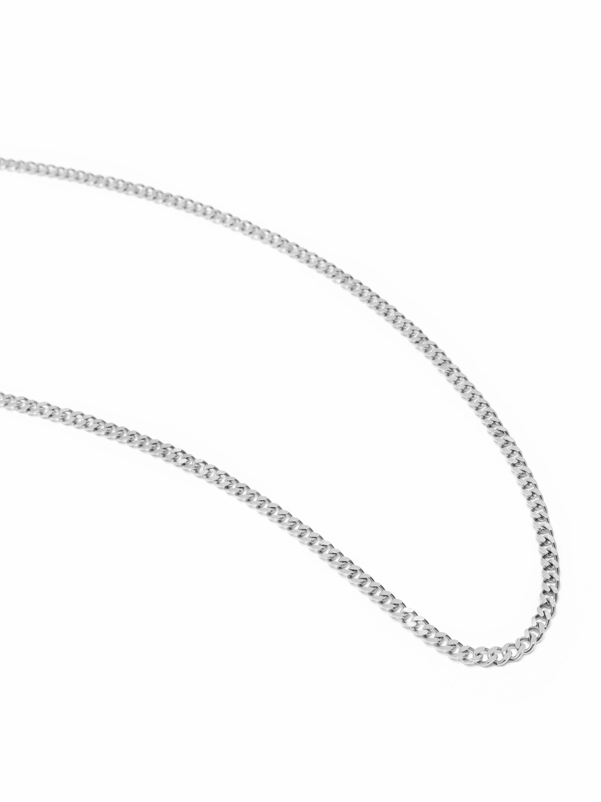 Men's Silver Cuban Link Chain in 2mm