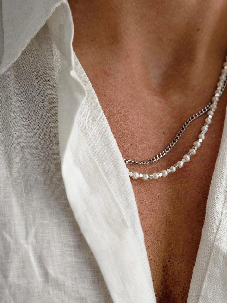 Men's Silver Cuban Link Chain in 3mm