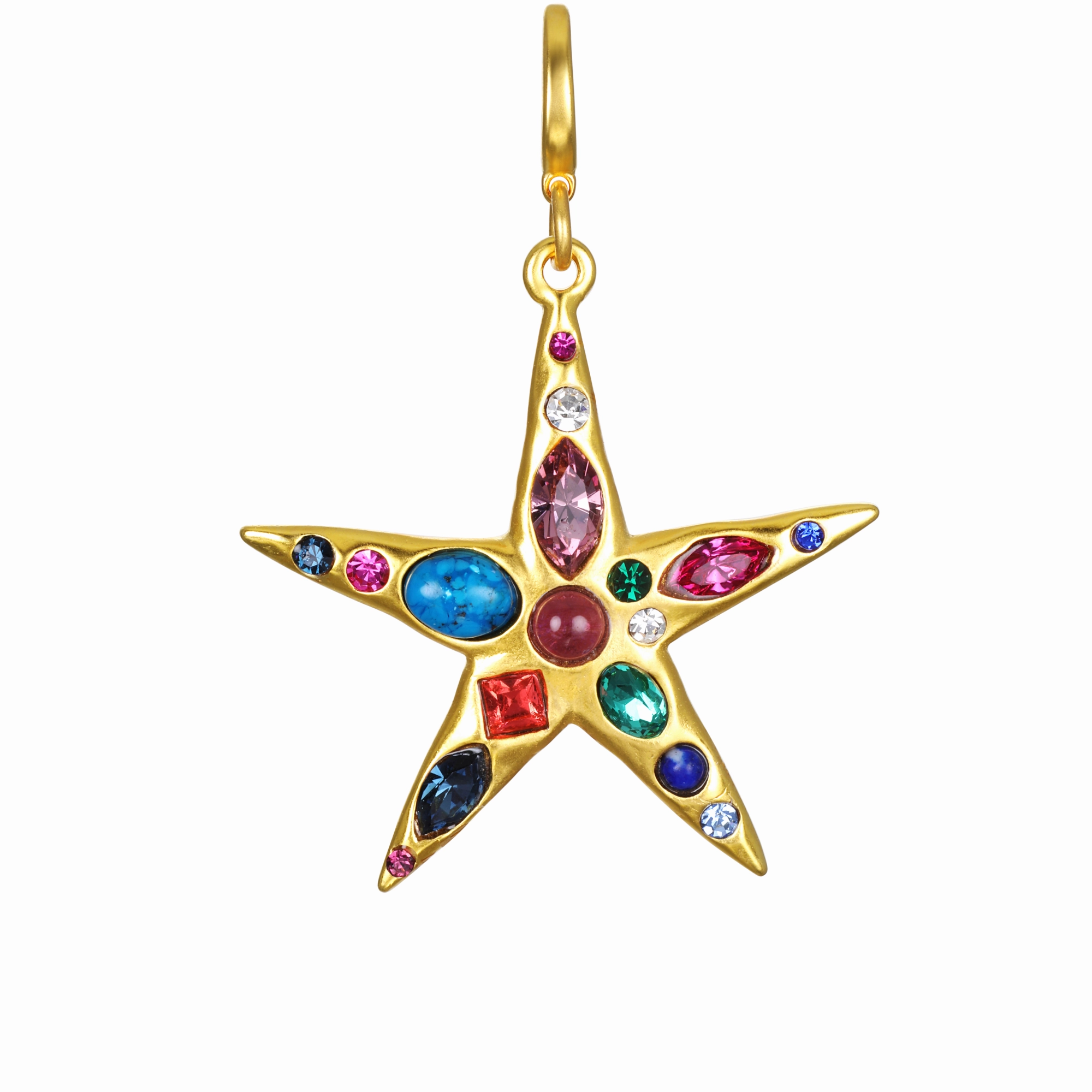 Mosaic Star Clip-On Charm
