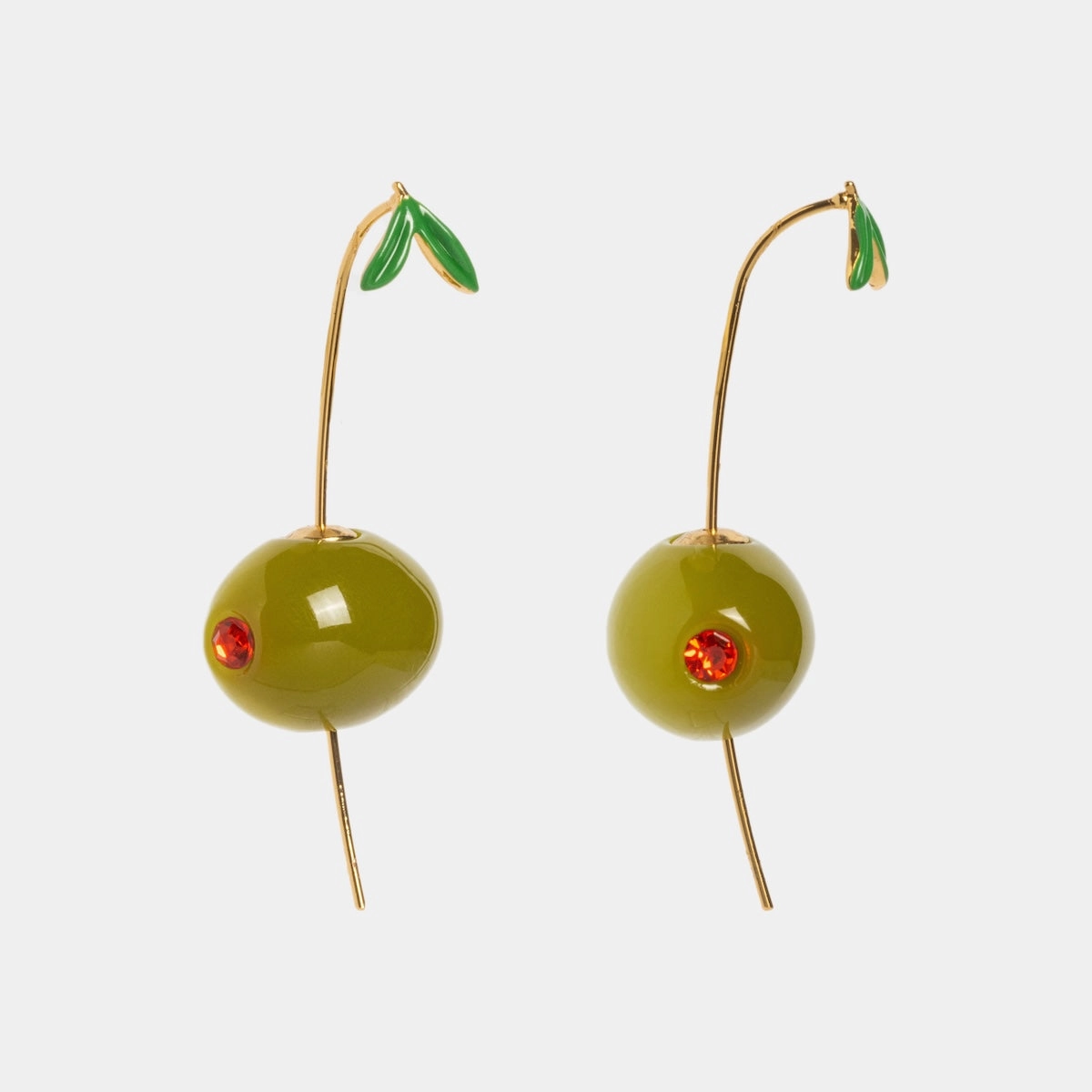 Olive Drop Earrings